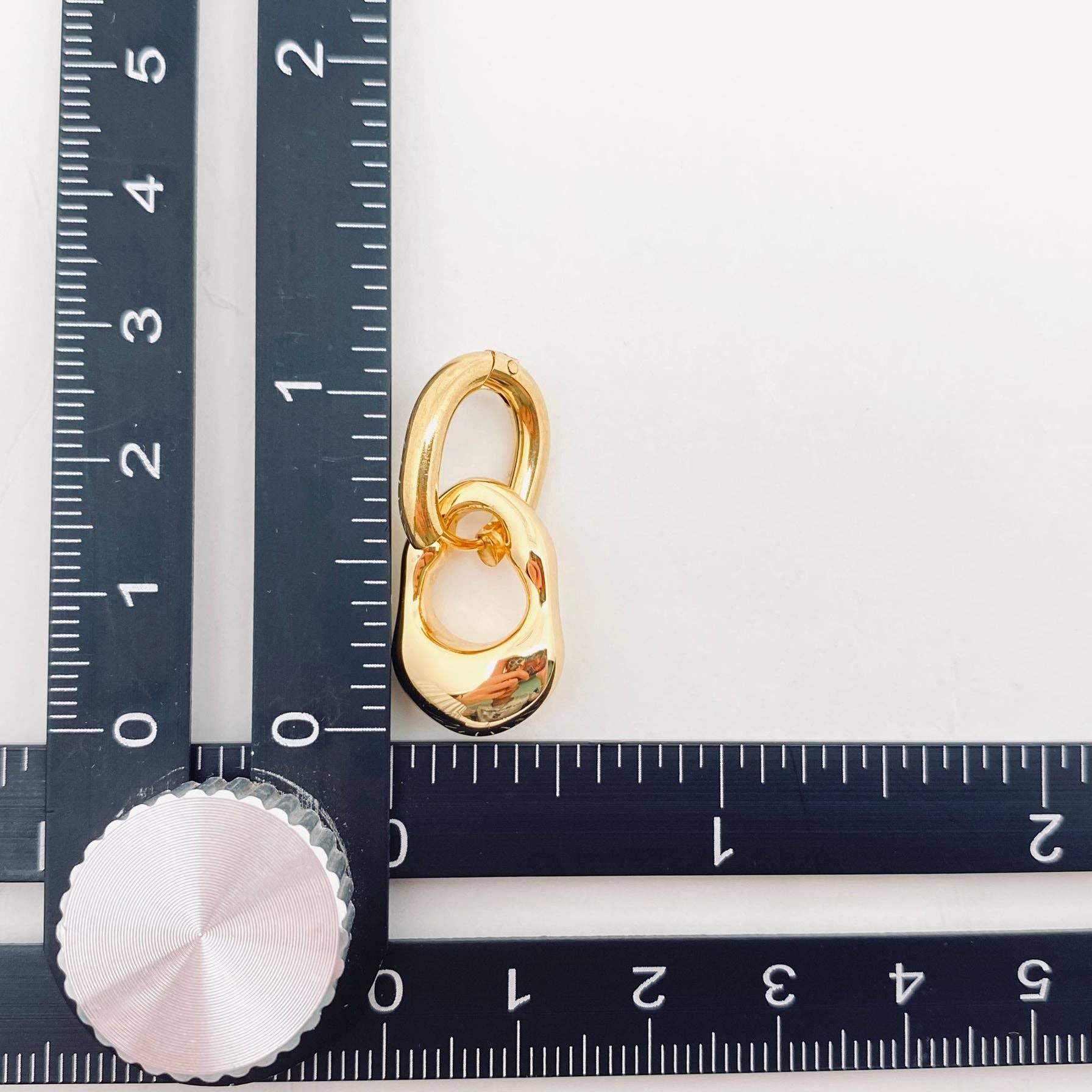 18K Gold Plated Geometric Huggie Earrings Product Image