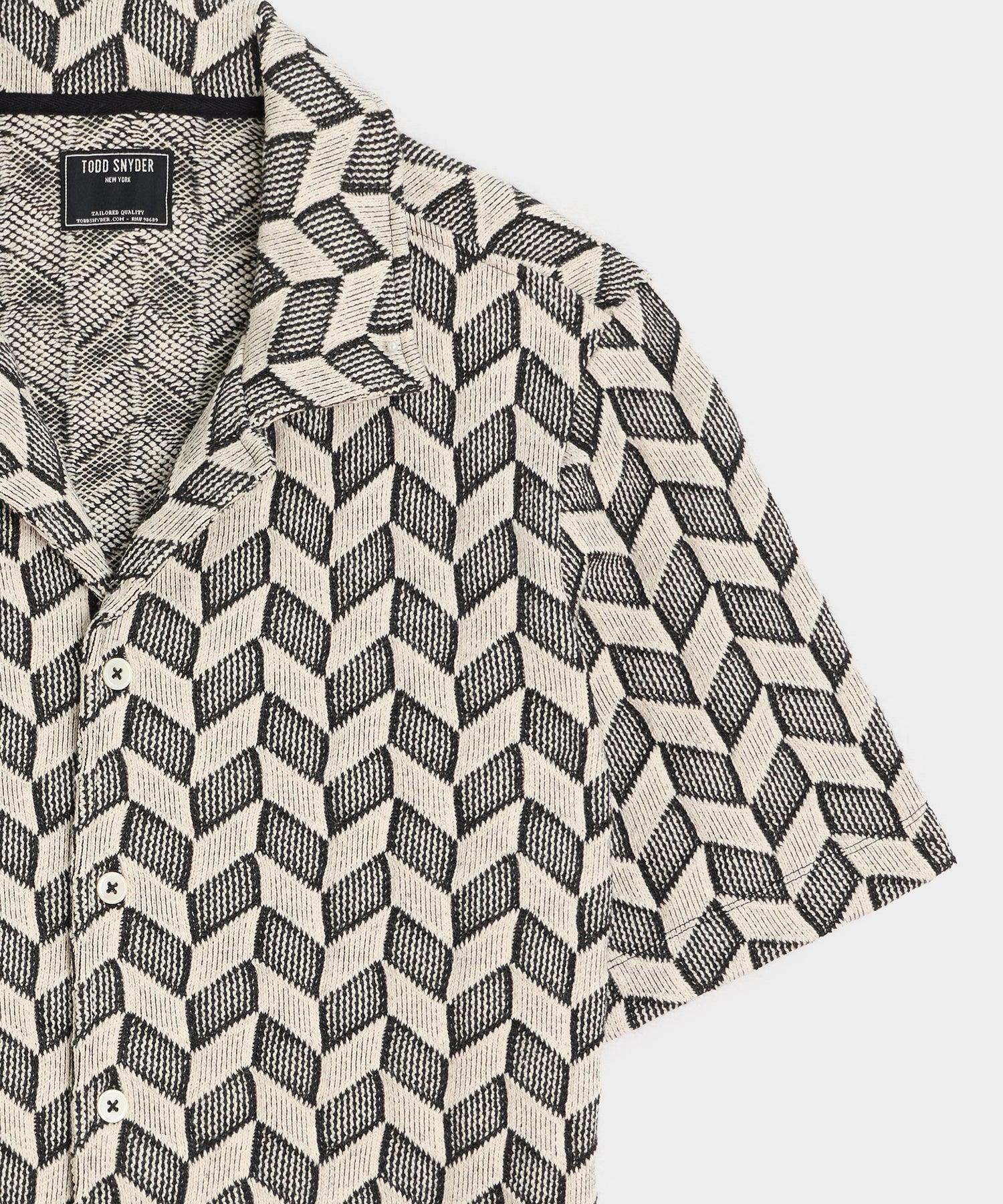 Relaxed Checkered Guayabera Shirt Product Image