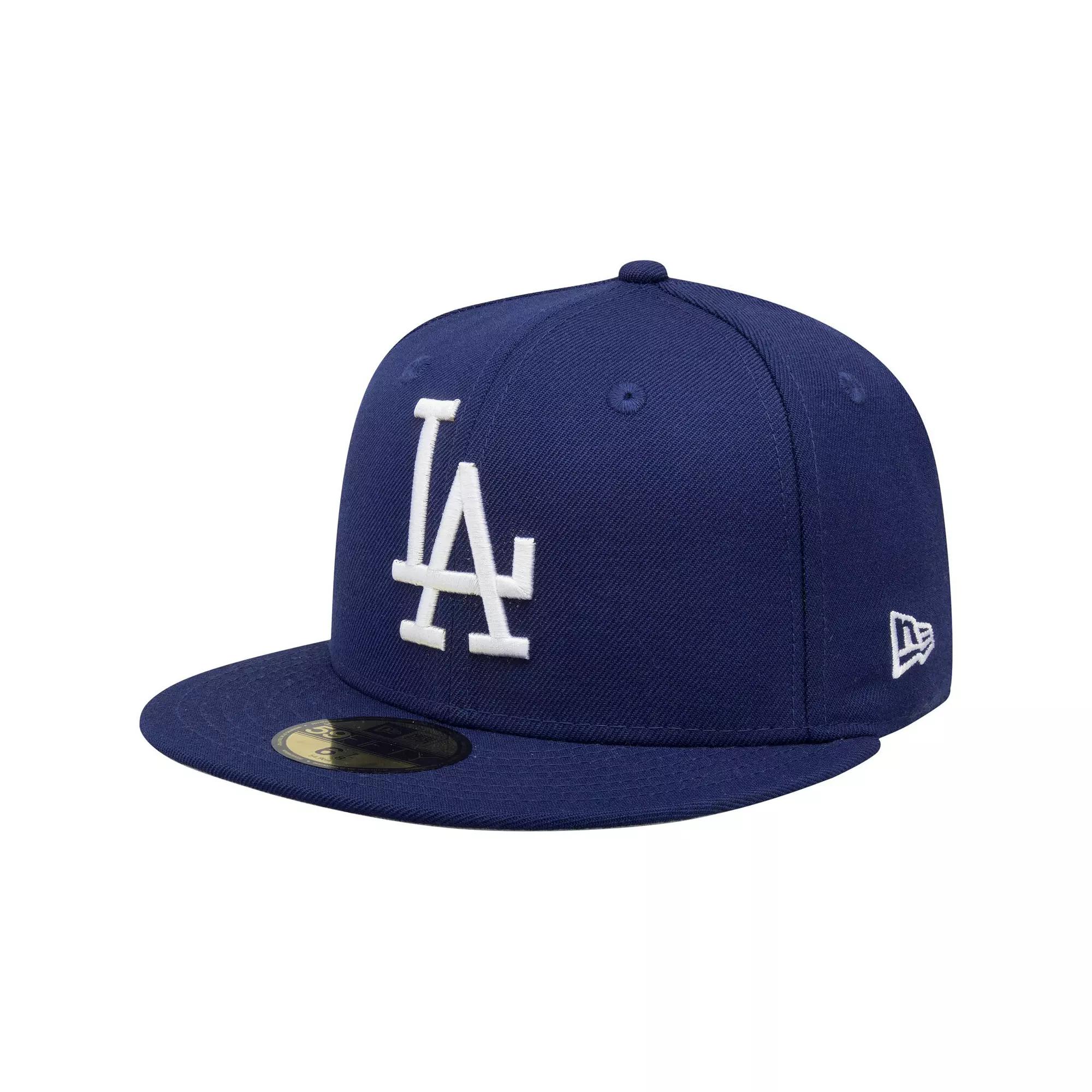 Men's New Era Navy Los Angeles Dodgers Cooperstown Collection Wool 59FIFTY Fitted Hat,  Product Image