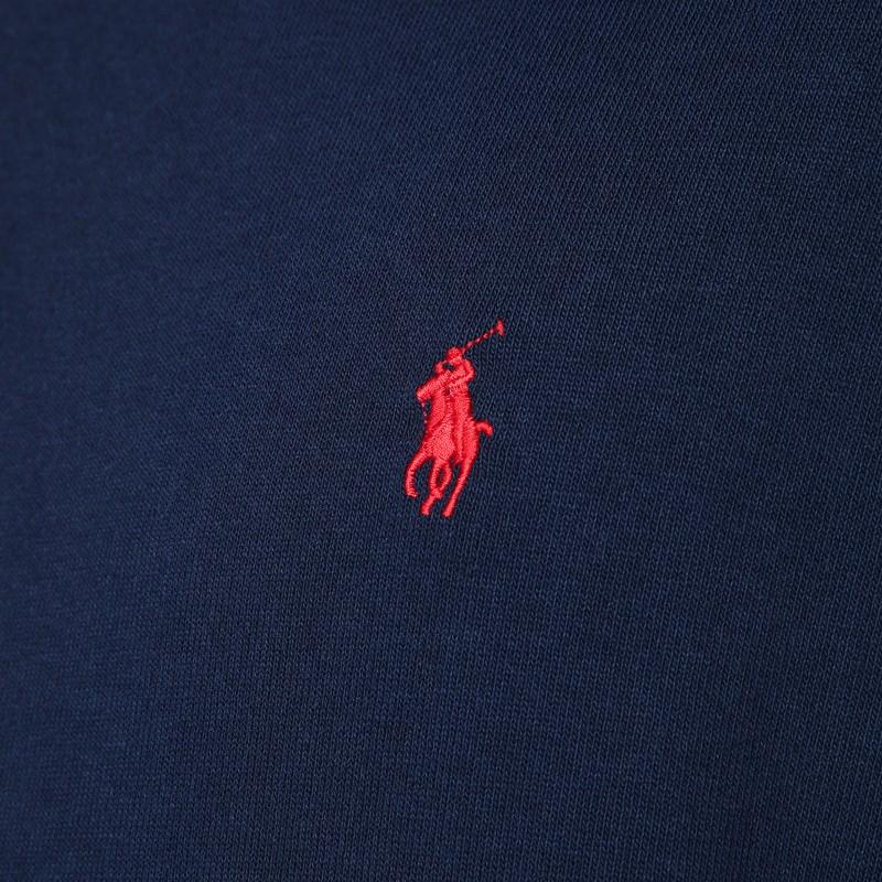 POLO RALPH LAUREN Slim-fit Logo-embroidered Cotton-jersey T-shirt In Navy Product Image