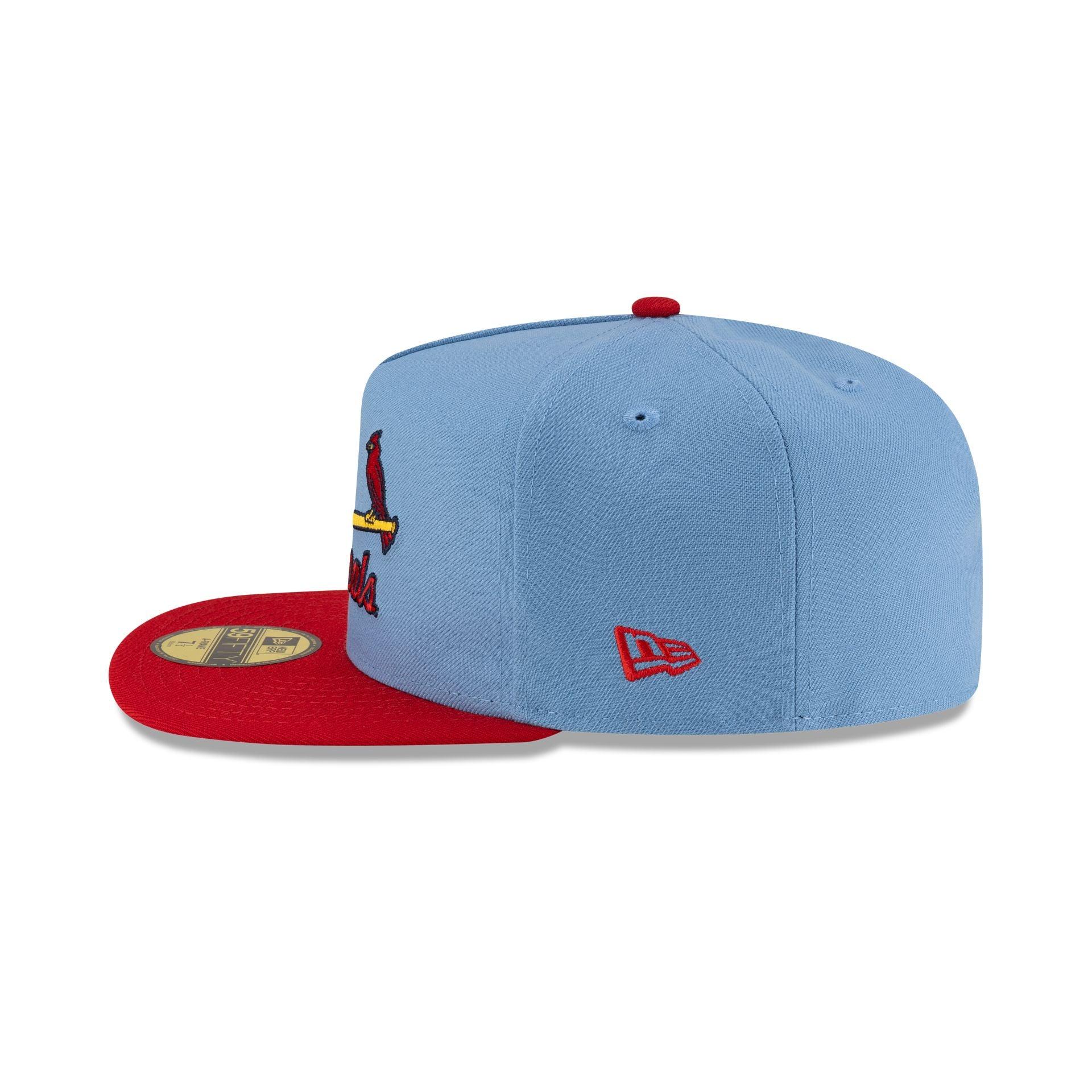 Just Caps Sky Blue St. Louis Cardinals 59FIFTY A-Frame Fitted Hat Male Product Image