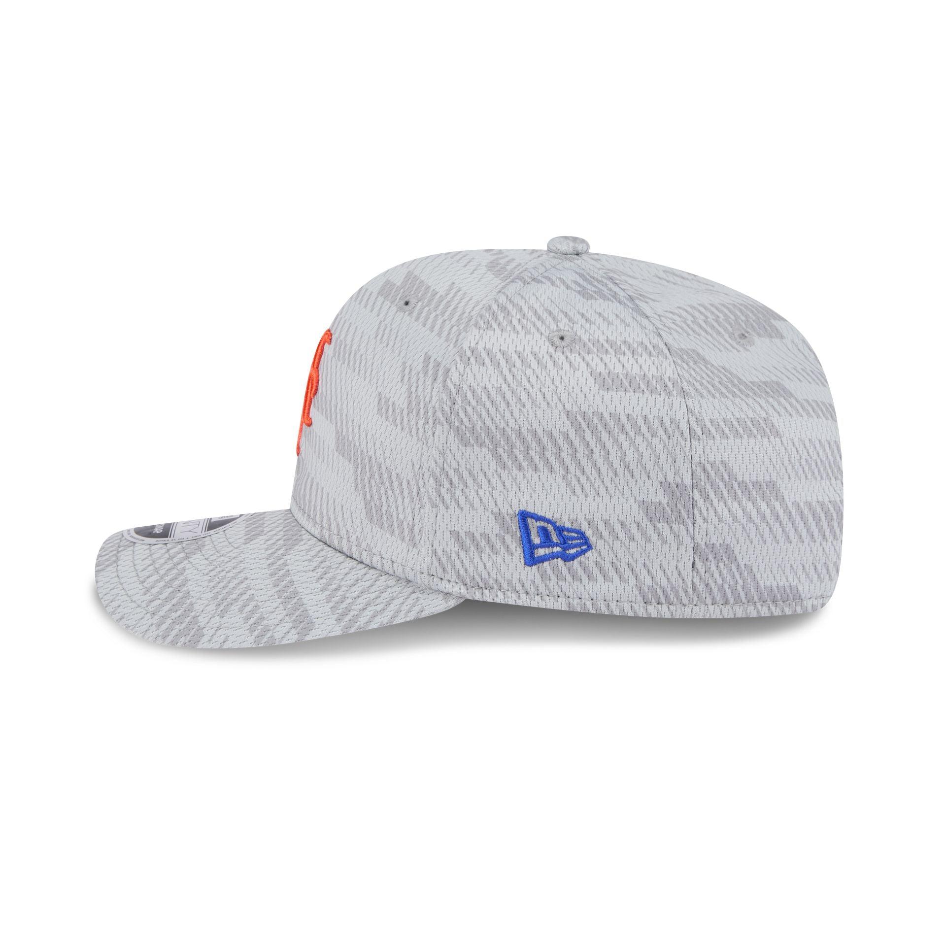 New York Mets 2025 Clubhouse Gray 9SEVENTY Stretch-Snap Hat Male Product Image