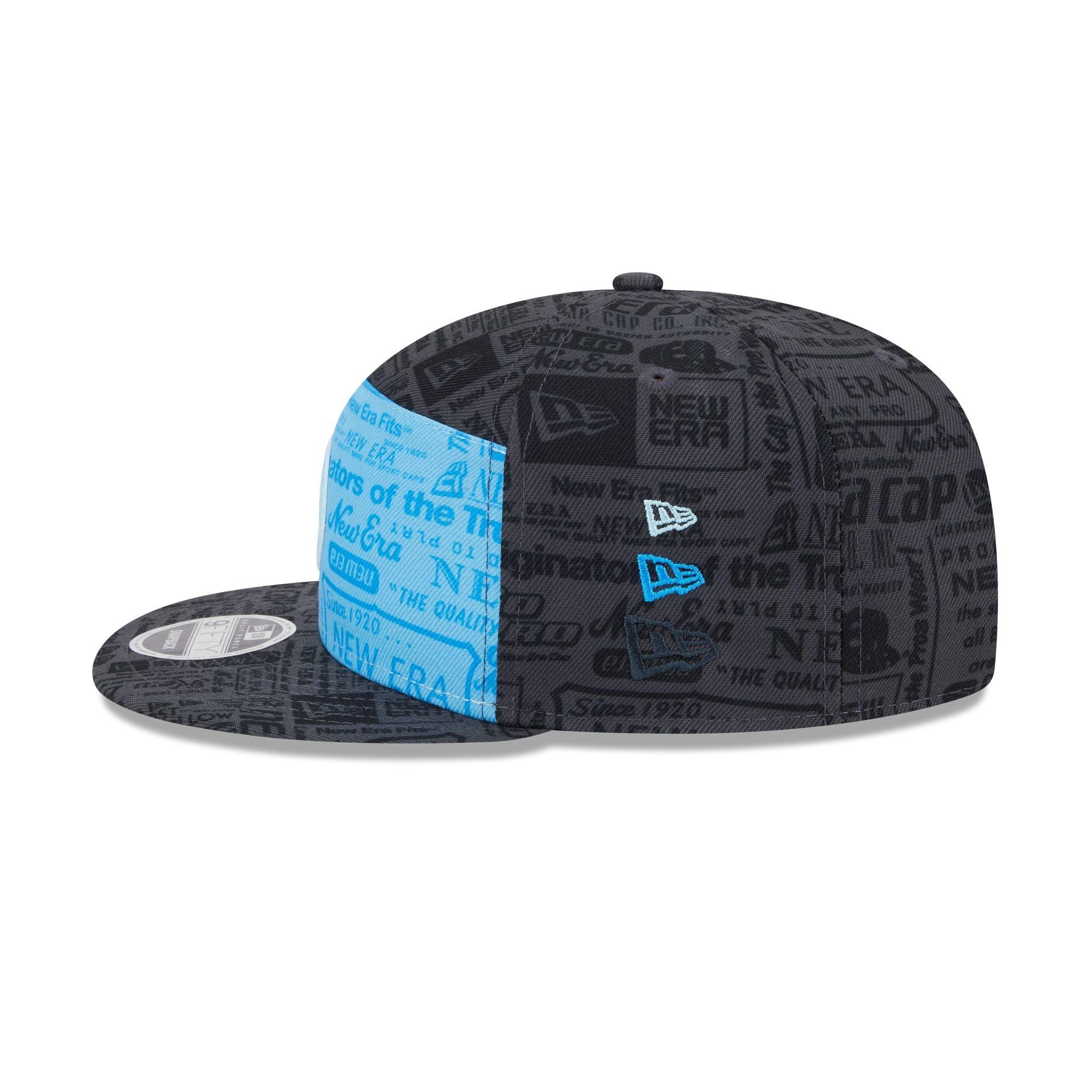 New Era Cap Cerulean Blue Split Panel 9FIFTY Snapback Male Product Image