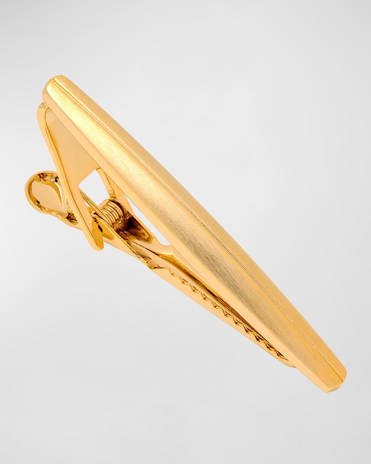 Link Up Two Tone Rhodium Plated Short Tie Bar Product Image