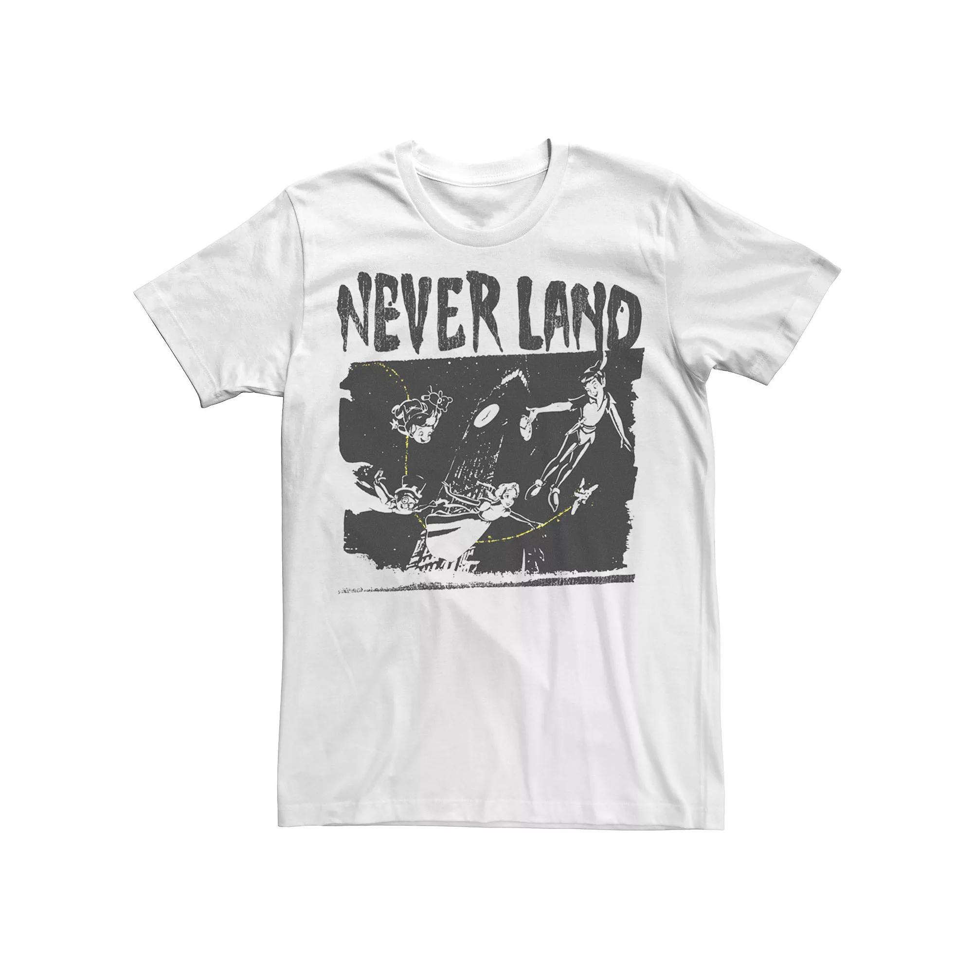 Disney's Peter Pan Men's Group Shot London Flight Stamp Tee,  Product Image