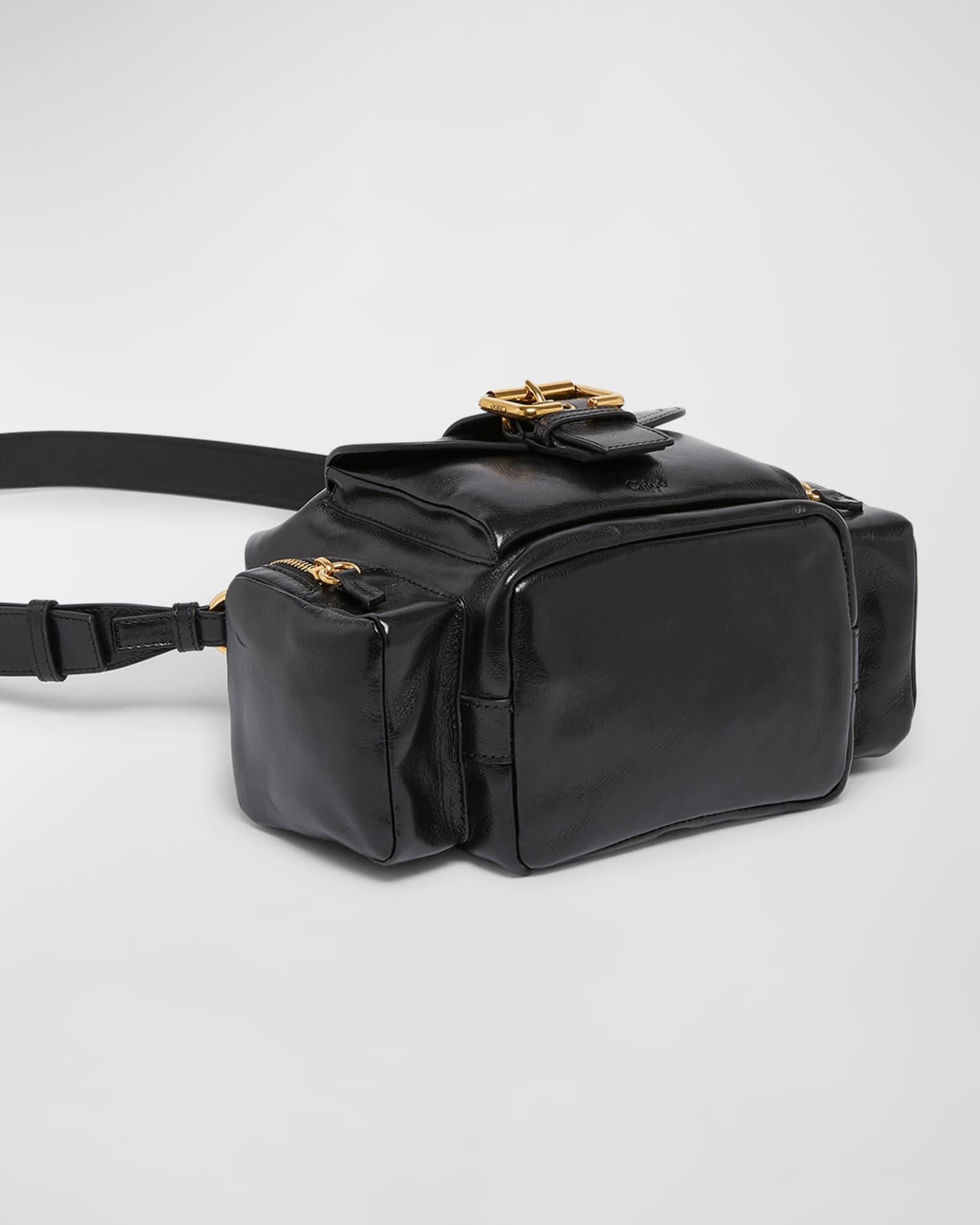 Camera Bucket Crossbody Bag in Shiny Calfskin  Product Image