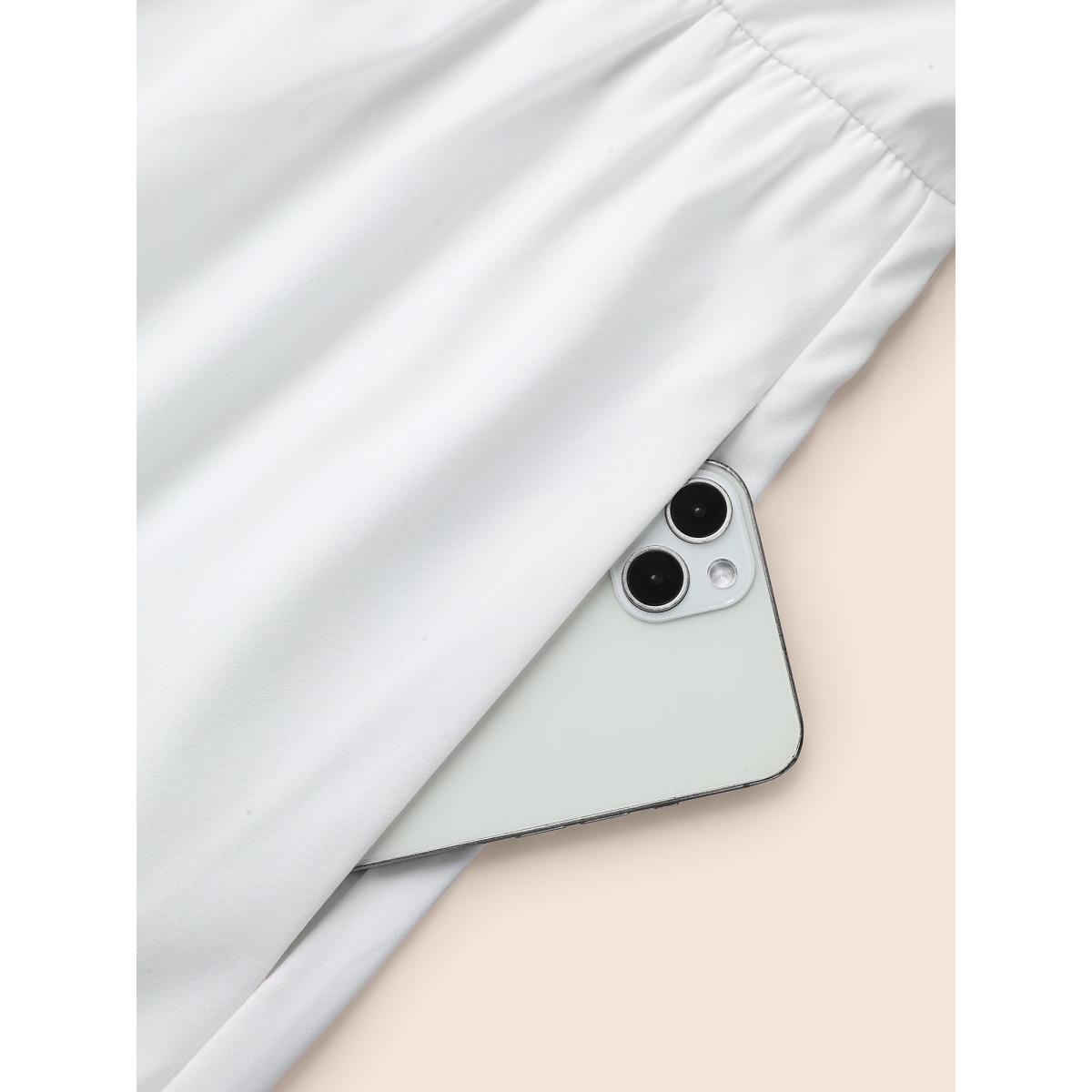 Plus Size Boho Print Waist-Defined Ruffle Midi Dress Stone Women Resort Non V-neck Elbow-length sleeve Curvy BloomChic 30/6X Product Image