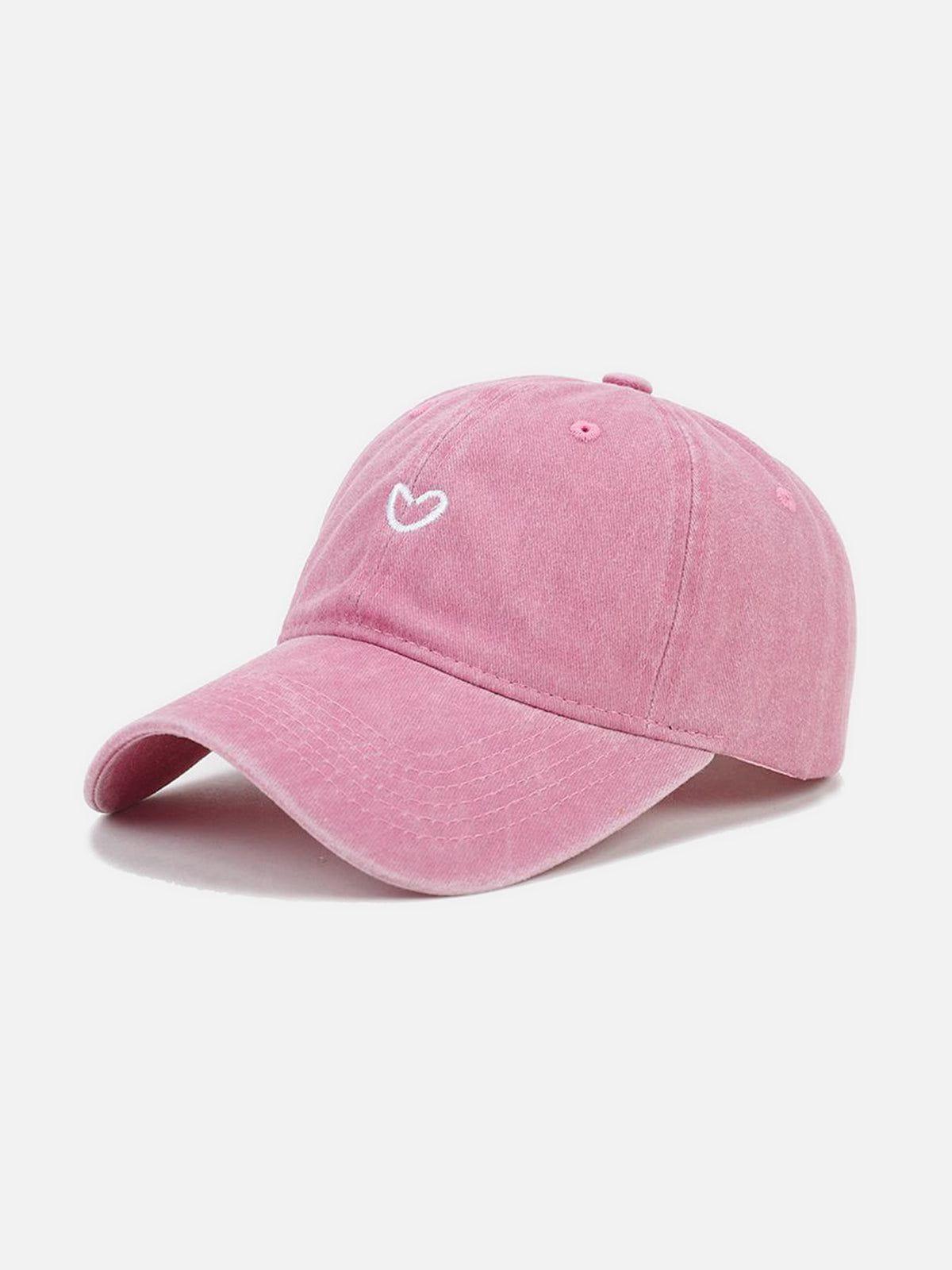 Embroidery Heart Washed Cap Product Image