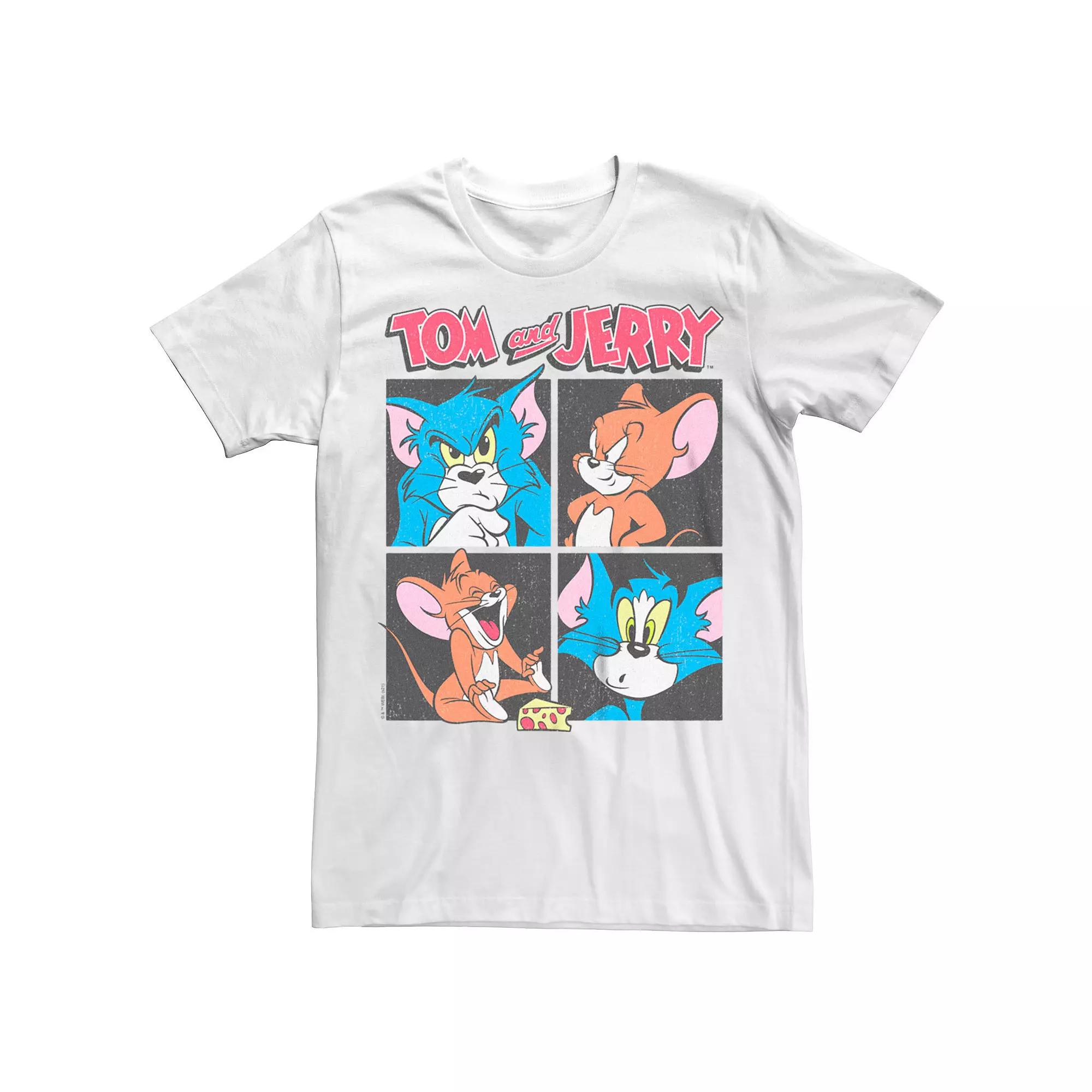 Men's Tom And Jerry Square Expressions Tee,  Product Image