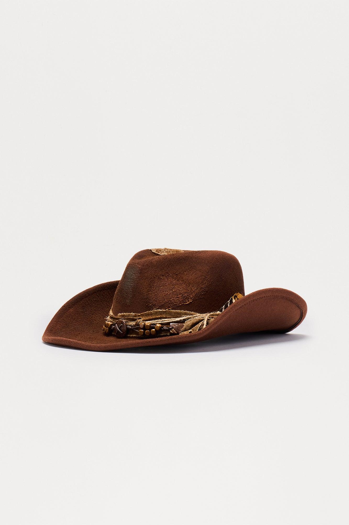 Coyote West Novelty Cowboy Hat  - Brown Male Product Image