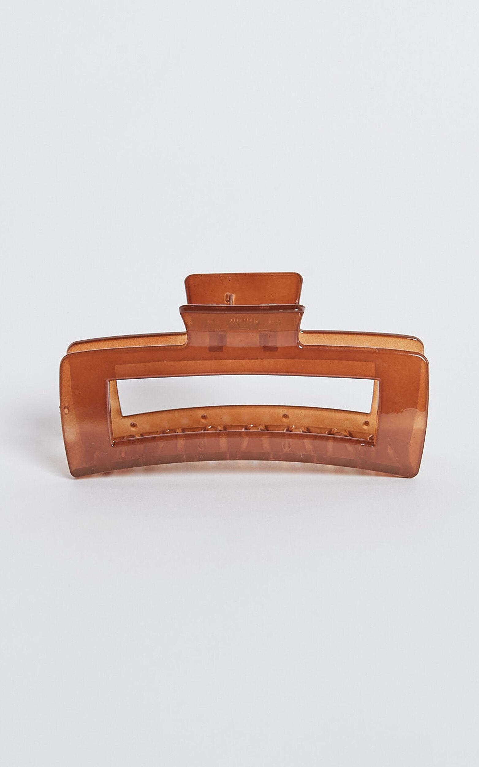 Ayah Hair Clip - Rectangle Large Hair Clip in Tort Product Image