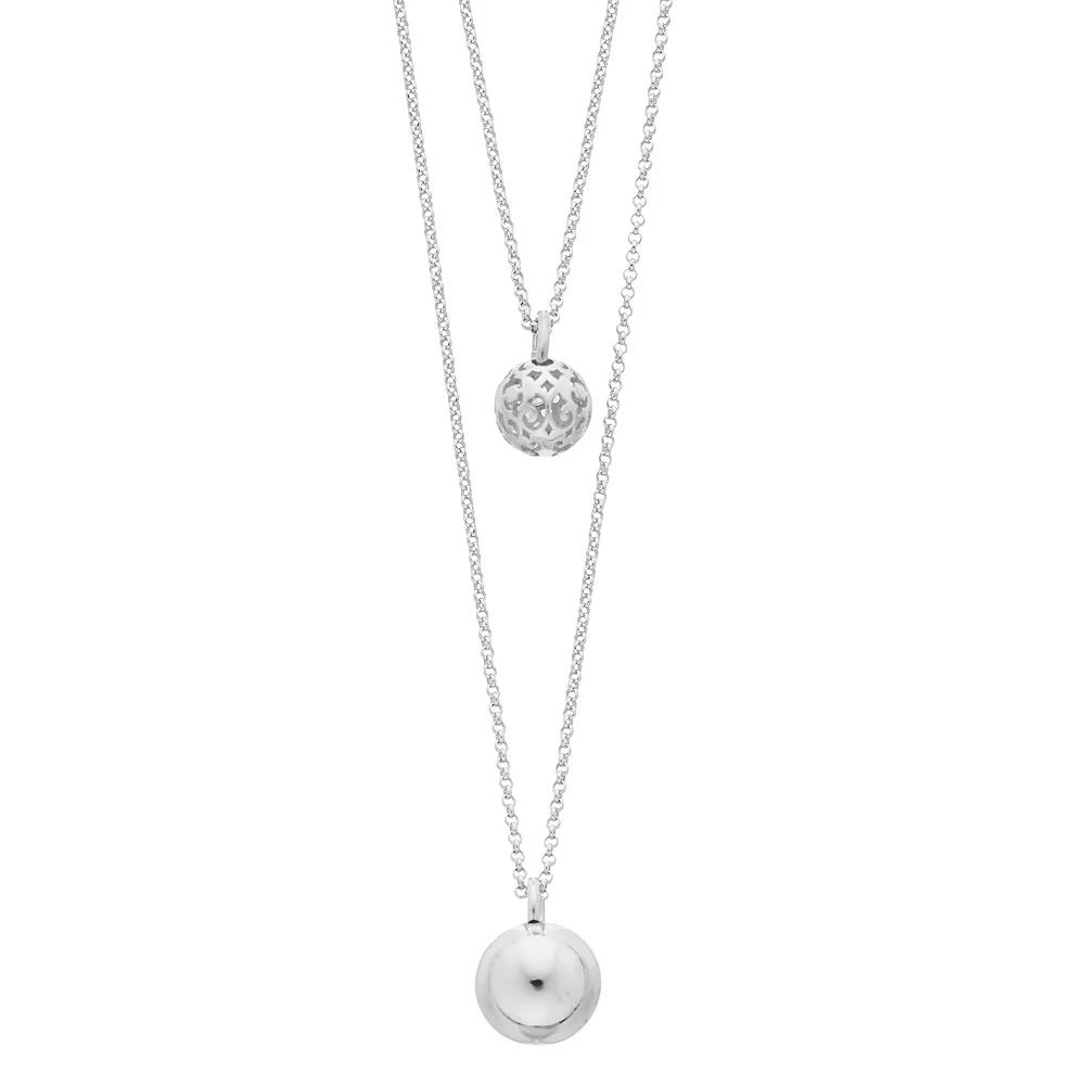 Sterling Silver Drop Chain Necklace, Women's, Size: 16-18" ADJ Product Image