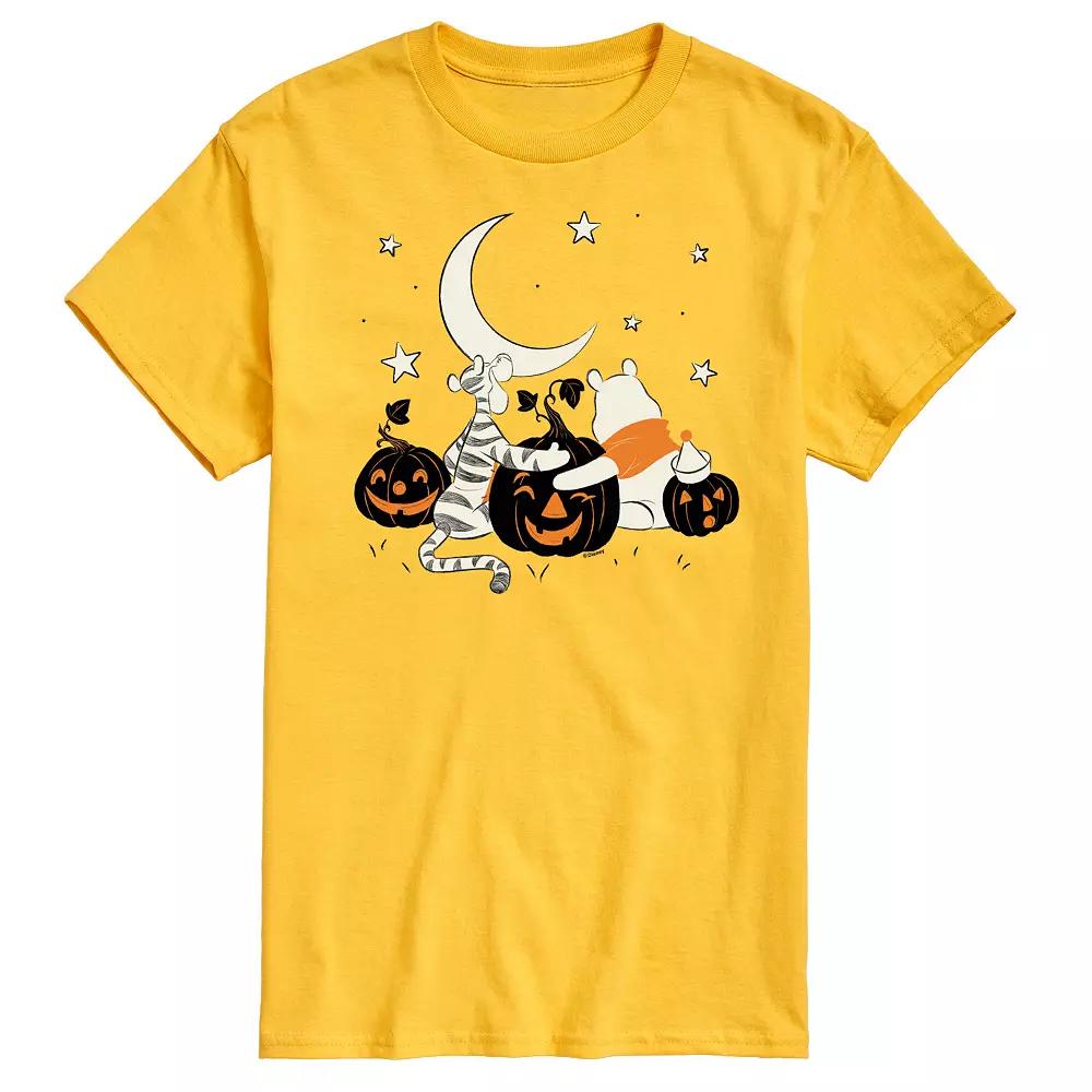 Disney's Winnie The Pooh Big & Tall Tigger and Pooh Pumpkin Patch Graphic Tee, Men's,  Product Image