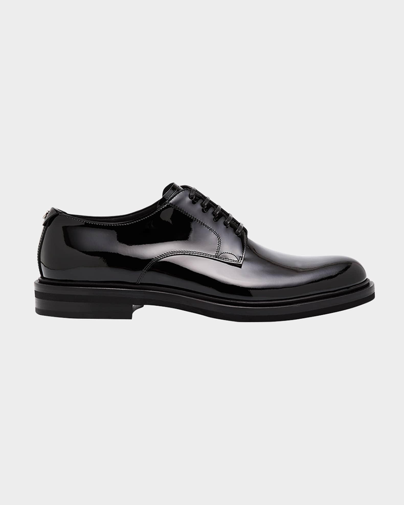 Men's Patent Leather Derby Shoes Product Image