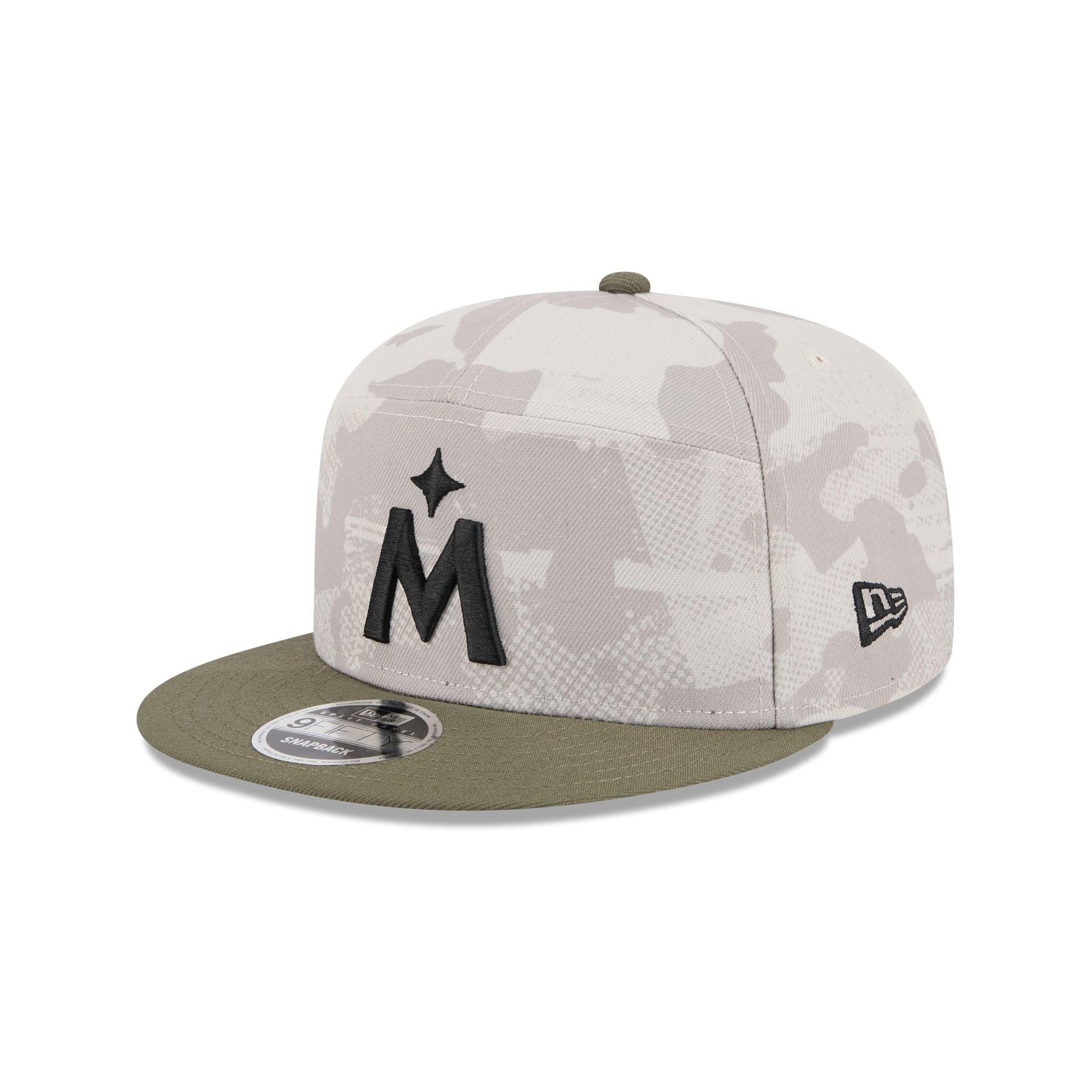 Atlanta Braves Armed Forces Day 2025 Split Panel 9FIFTY Snapback Hat Male Product Image
