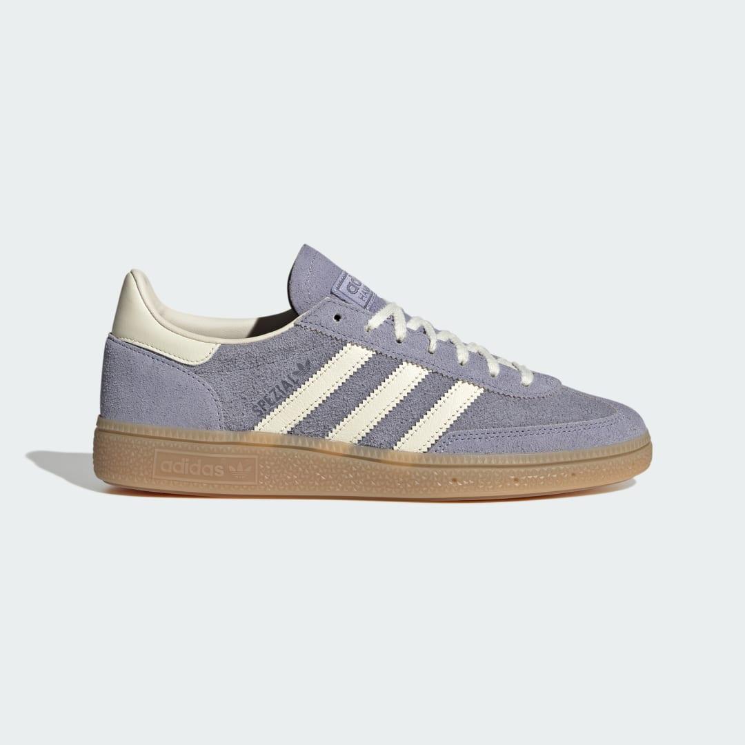 Womens adidas Handball Spezial Athletic Shoe - Silver Violet / Cream White / Gum Product Image