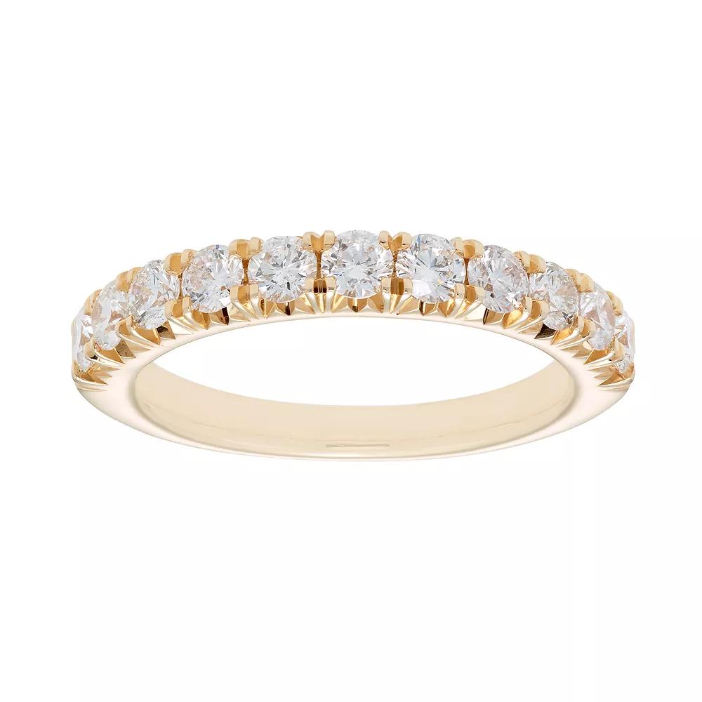 The Regal Collection 14k Gold 1 Carat T.W. IGL Certified Diamond Wedding Band, Women's,  Product Image