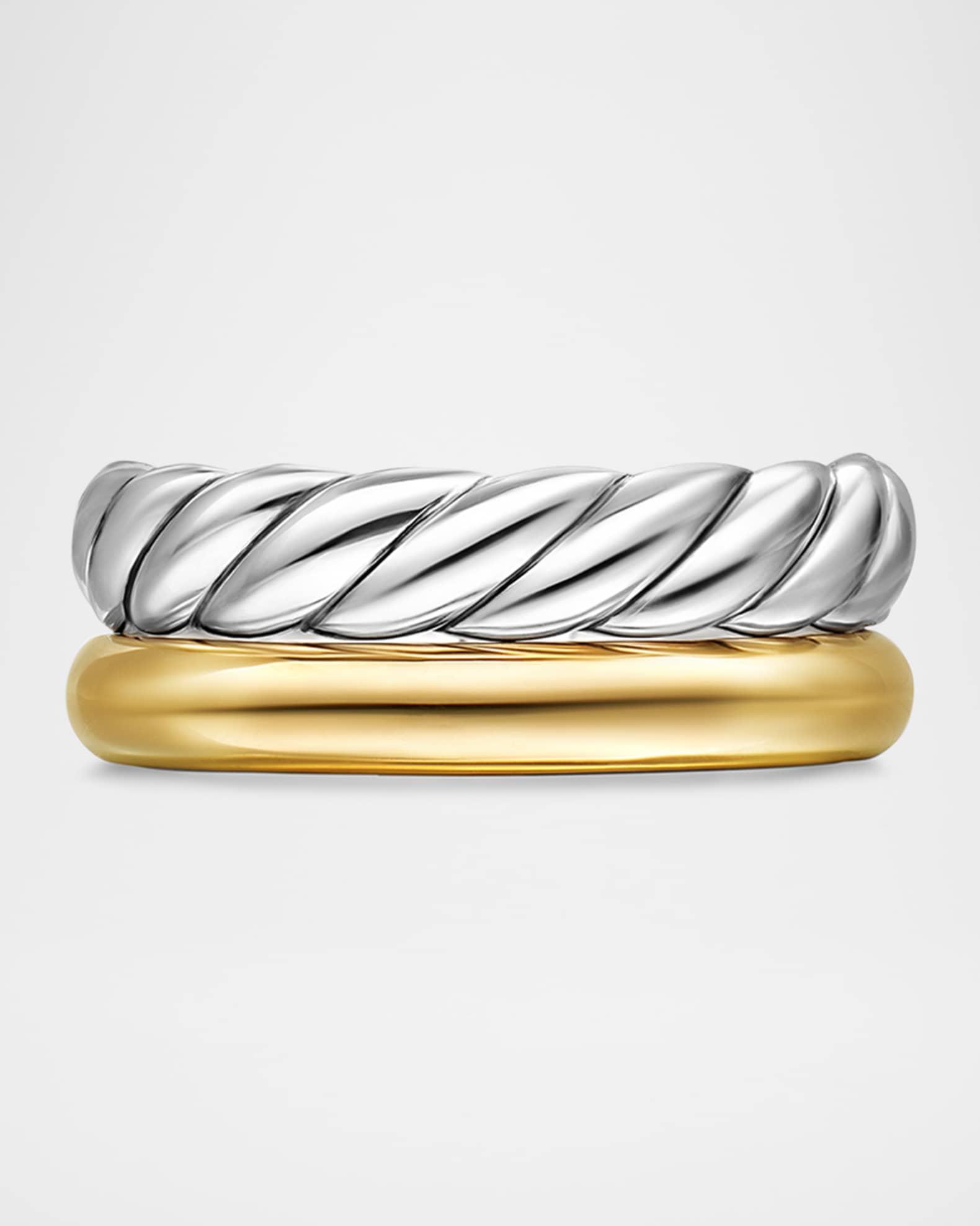 Crossover 2 Row Bracelet in Silver, 11mm Product Image
