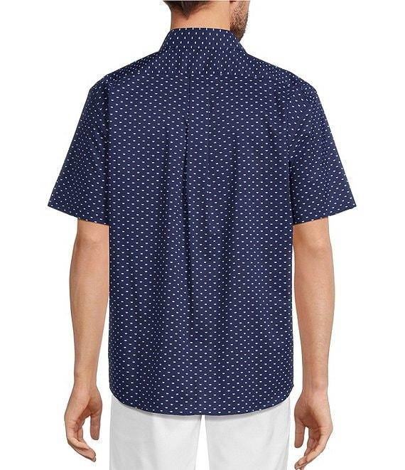 Roundtree & Yorke Big & Tall TravelSmart Easy Care Short Sleeve Turtle Print Sport Shirt Product Image
