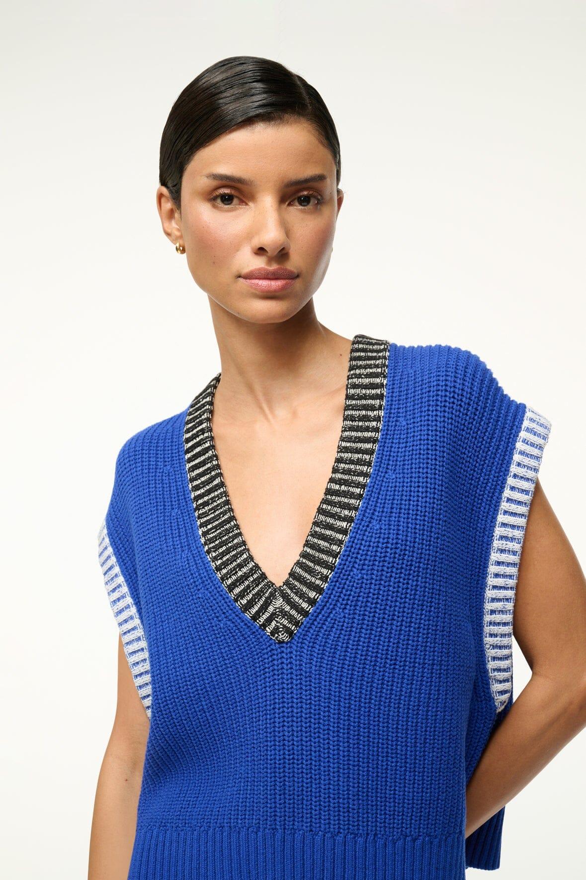 AMERICANA SWEATER | DEEP SEA BLACK IVORY Product Image