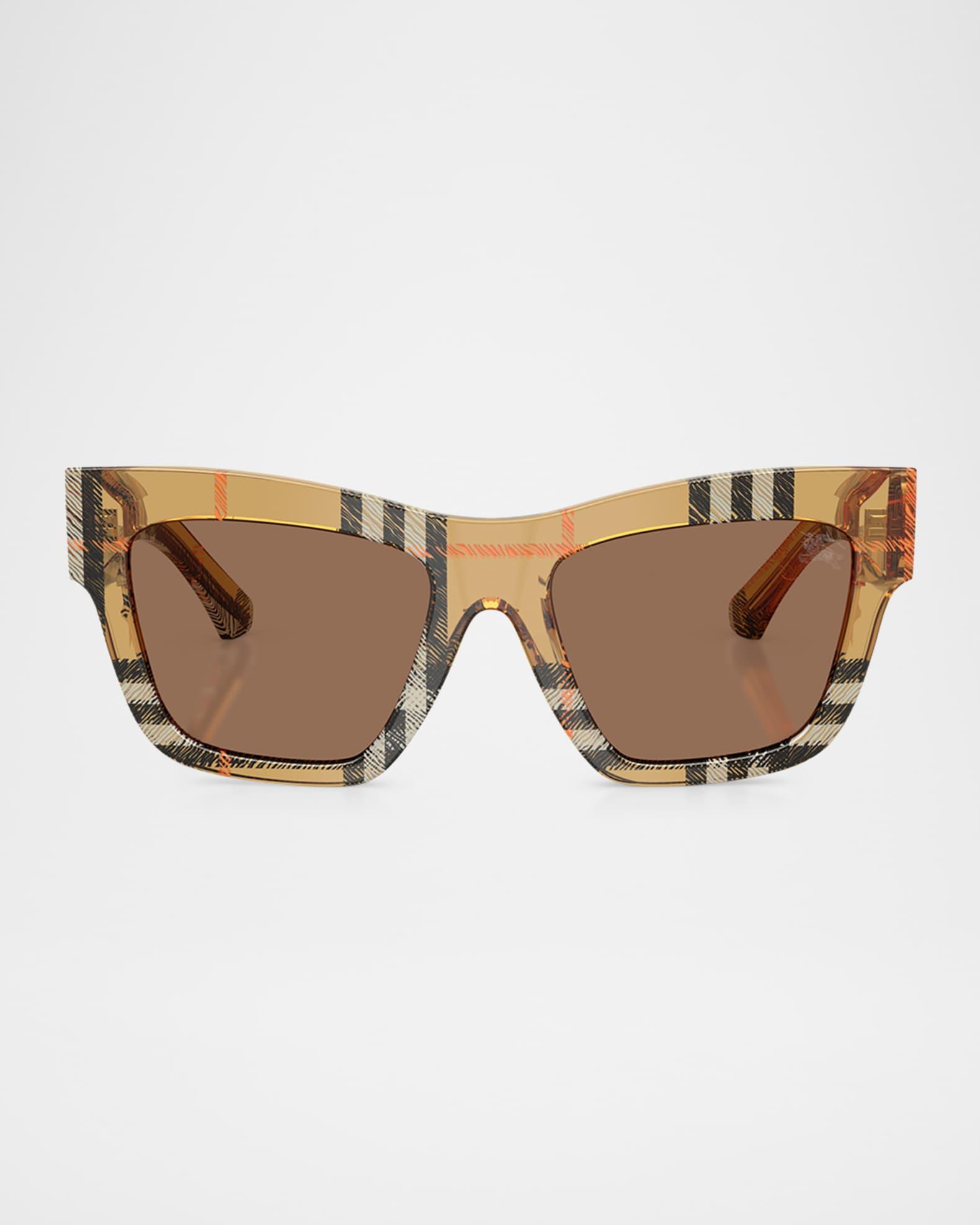 BE4449F Acetate Square Sunglasses Product Image