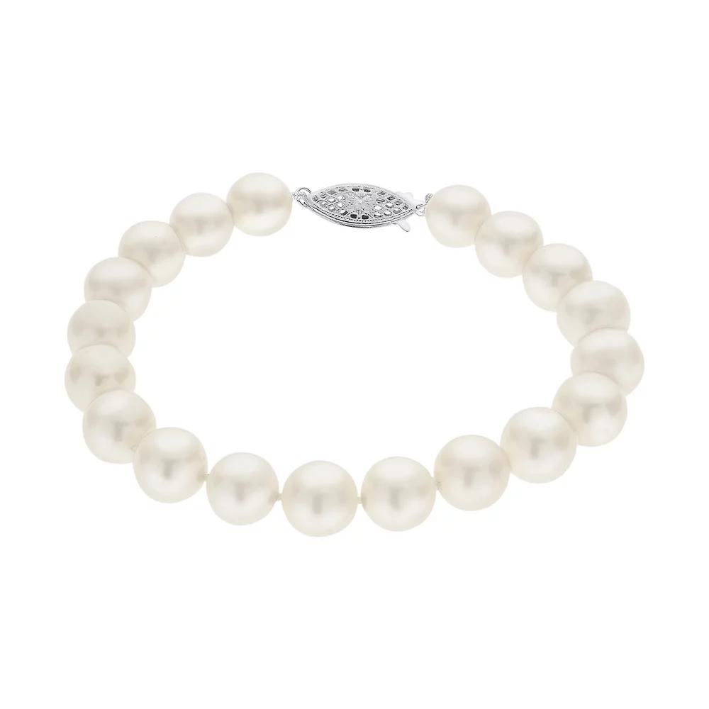PearLustre by Imperial 8.5-9.5 mm Freshwater Cultured Pearl Bracelet - 7.5 in., Womens White Product Image