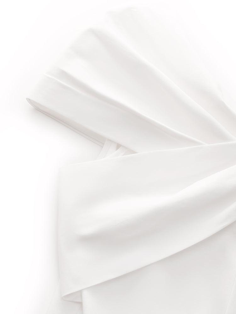 100% Cotton Stretch Off Shoulder Women Bow Top Product Image