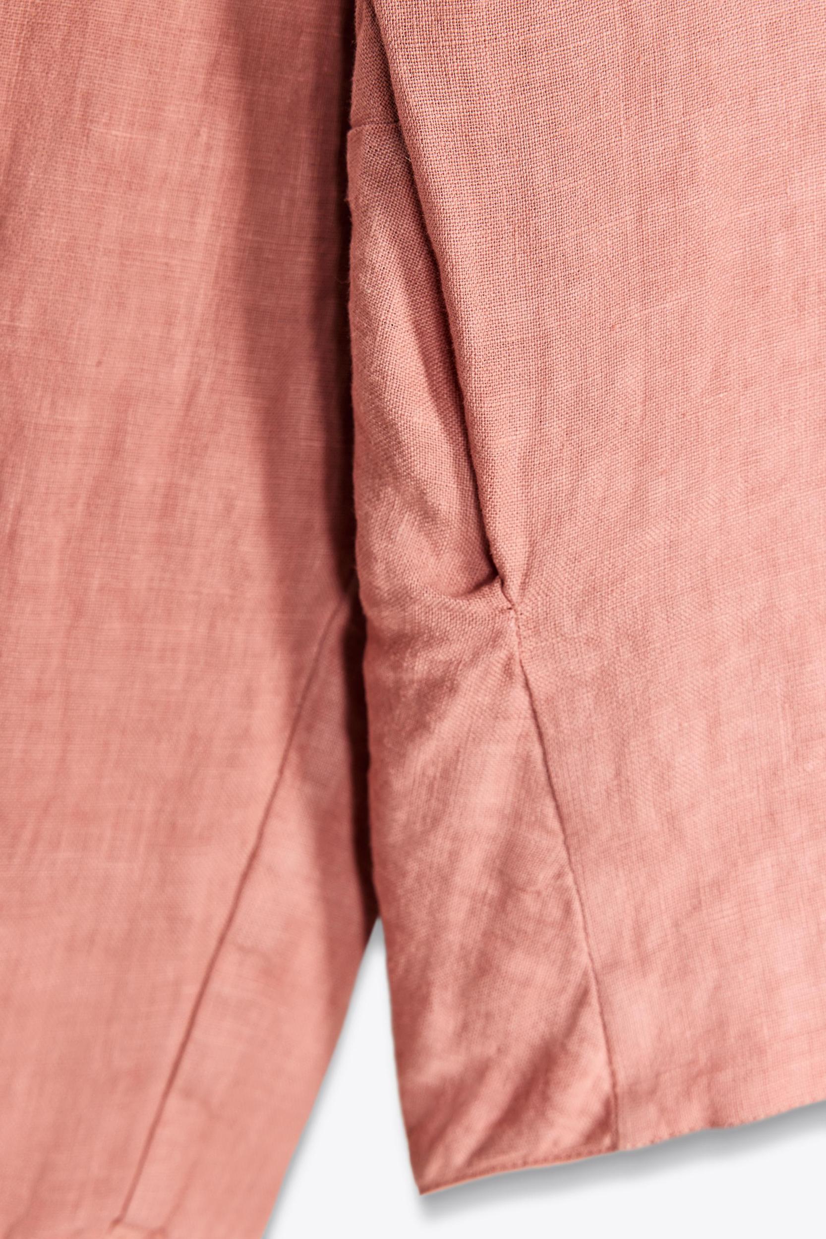 ZW COLLECTION 100% LINEN LONG BERMUDA SHORTS Product Image