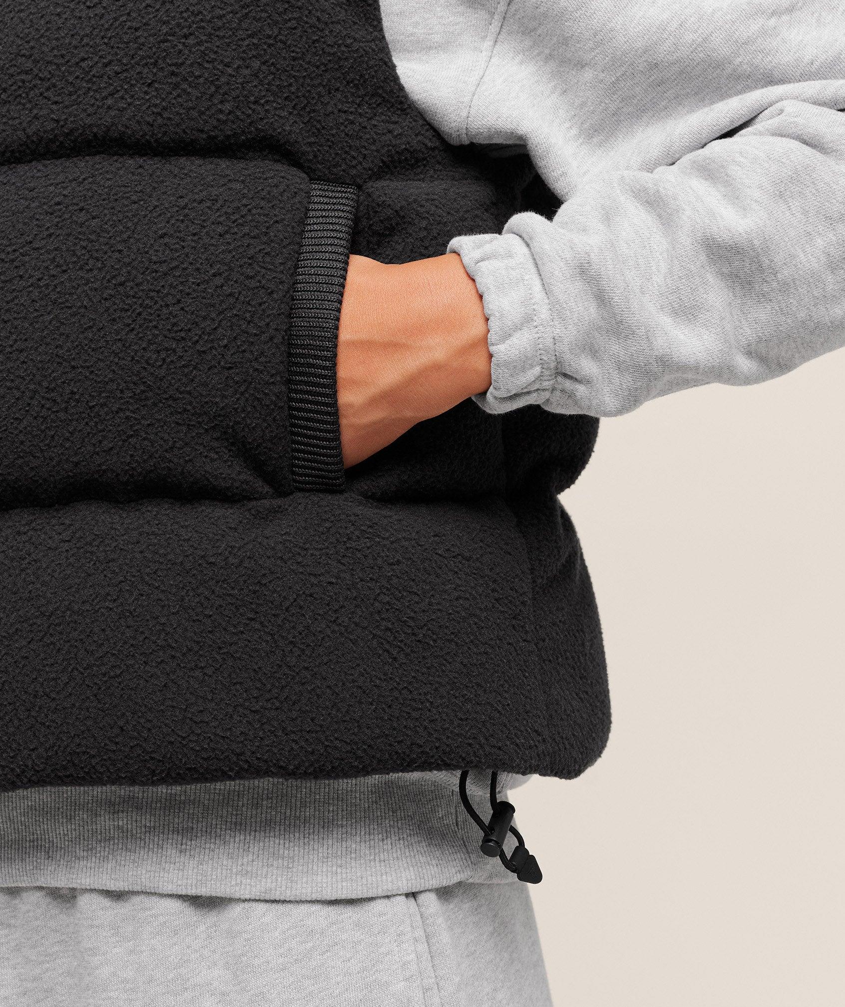 Gymshark Borg Puffer Vest - Black Female Product Image