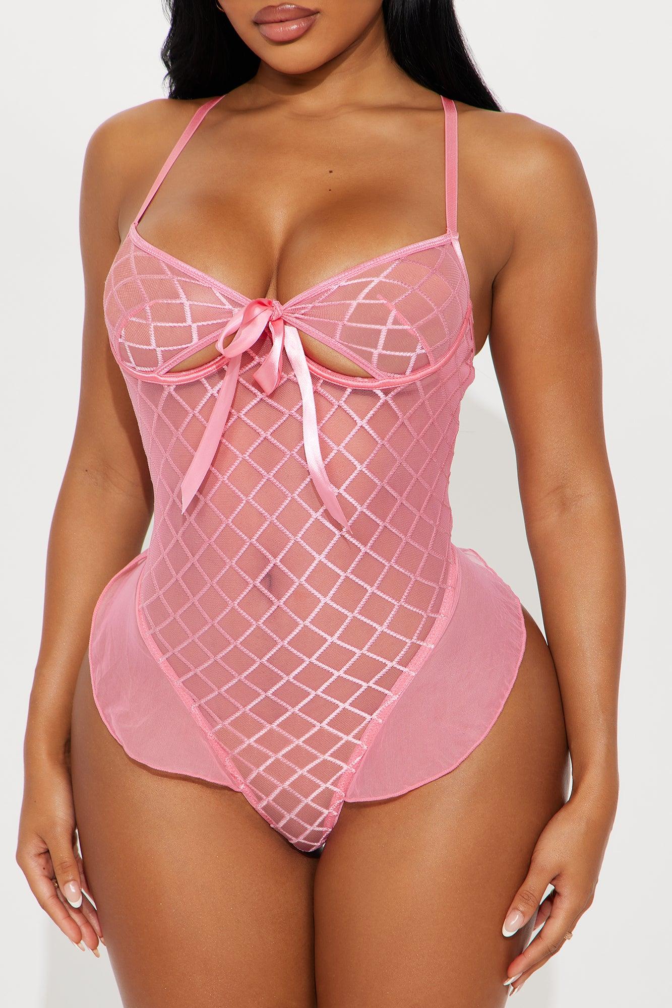 Tied To You Bow Teddy - Pink Female Product Image