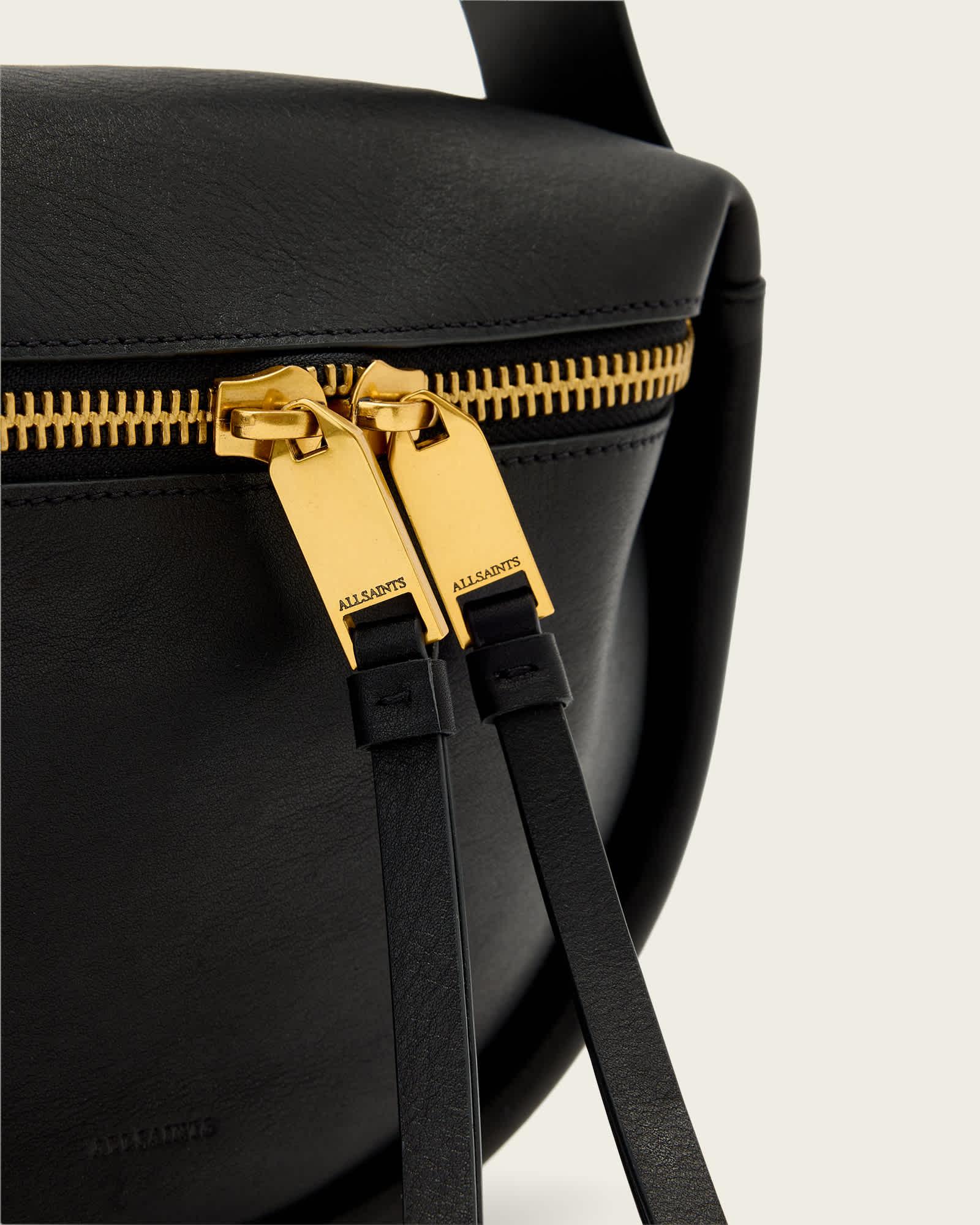 Noemie Mini Shoulder Bag Black | ALLSAINTS US Product Image