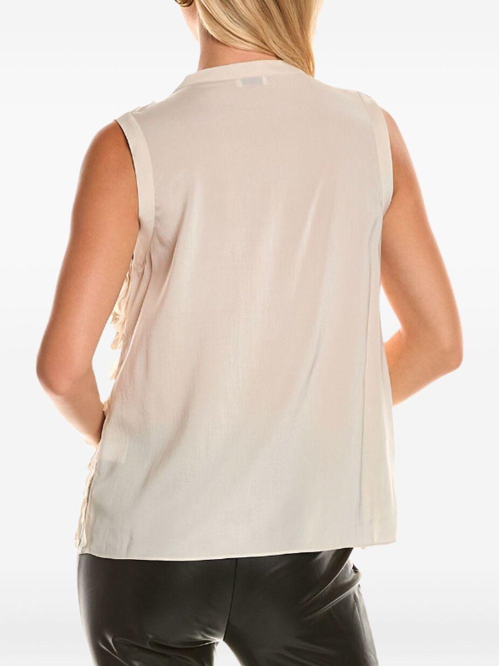 petal effect sleeveless top Product Image