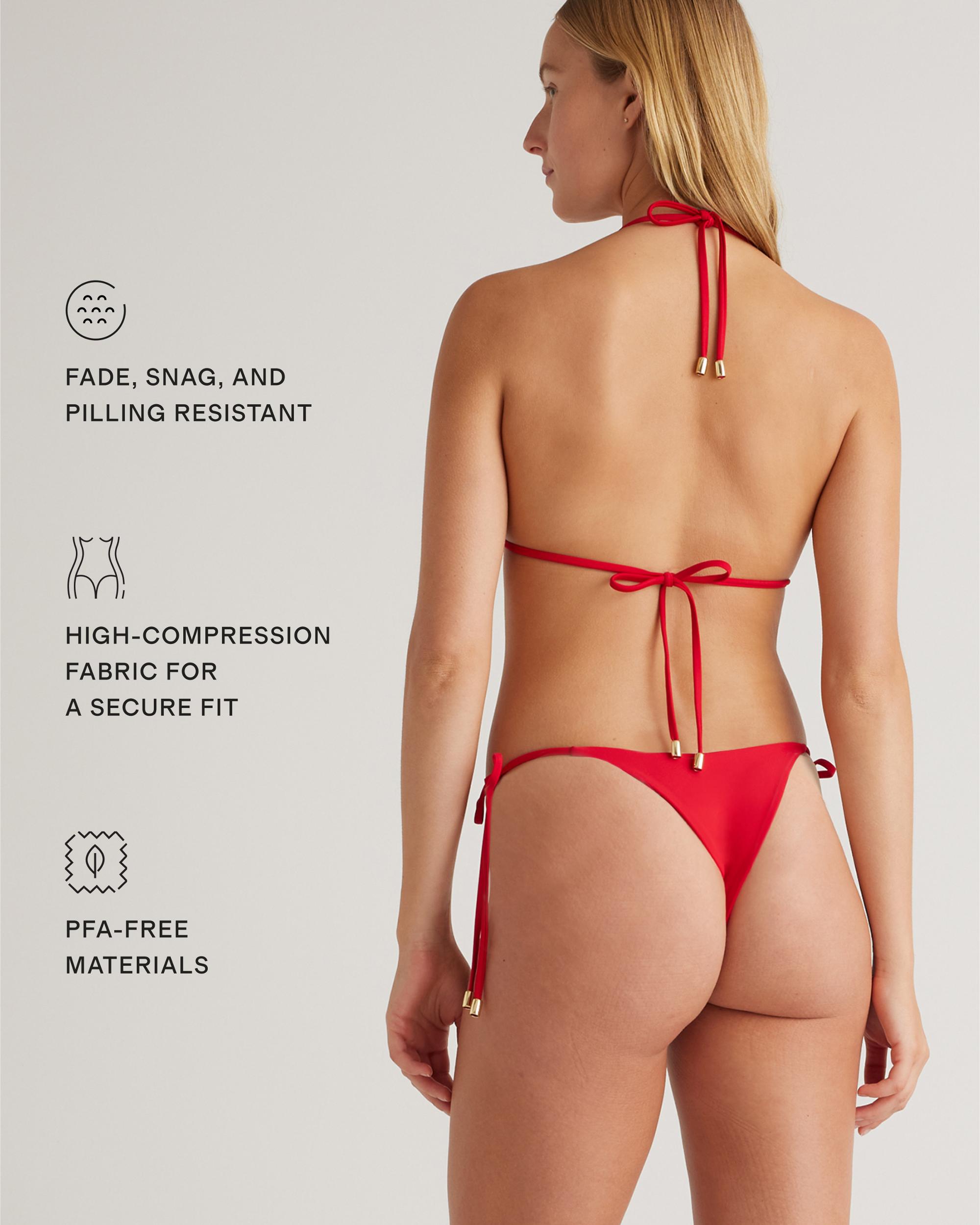 Quince | Women's Italian Triangle Bikini Top Size XL, 78% Recycled Polyamide, 22% Spandex Product Image