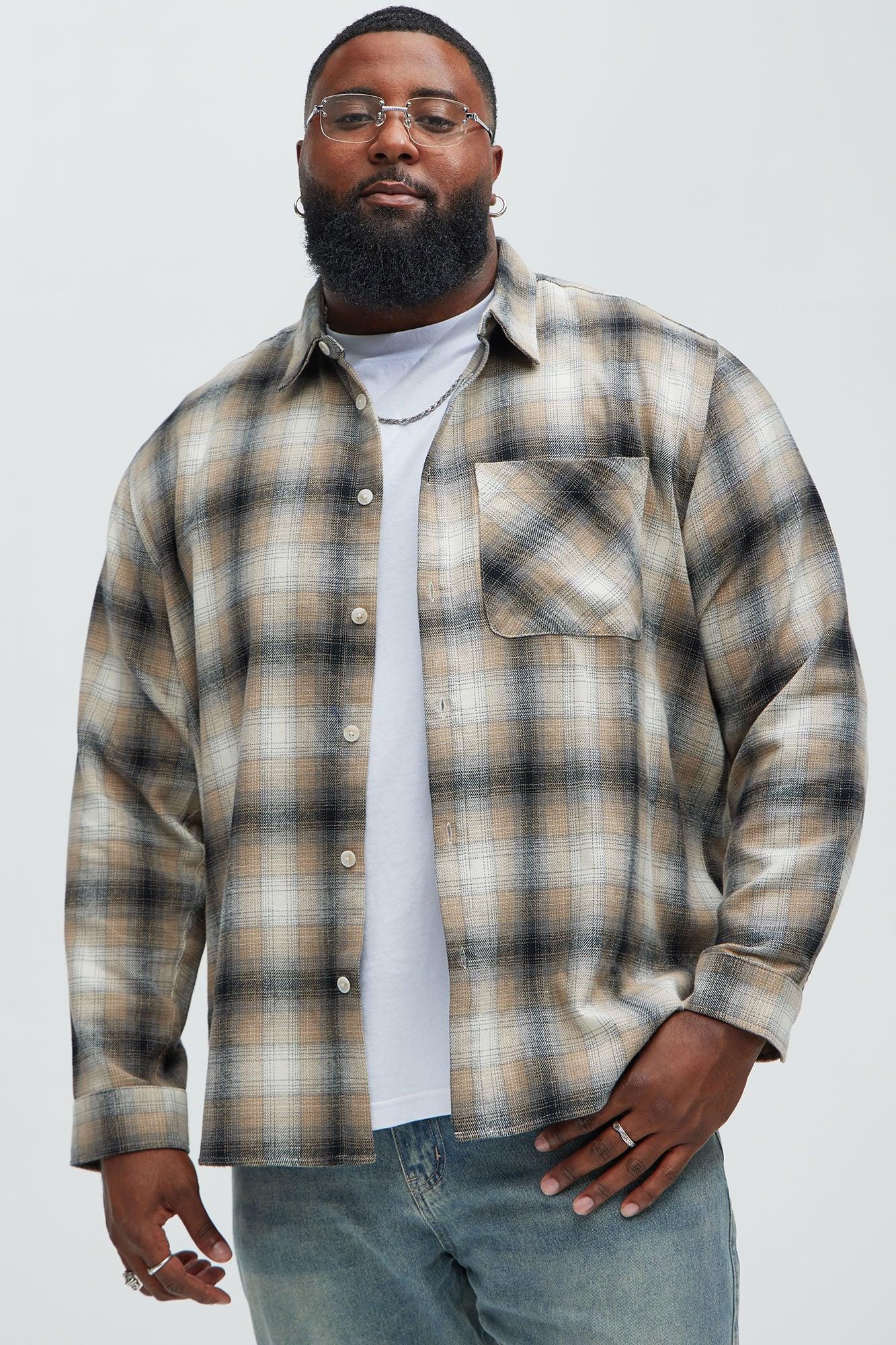 Dighton Plaid Shirt - Taupe/combo Male Product Image