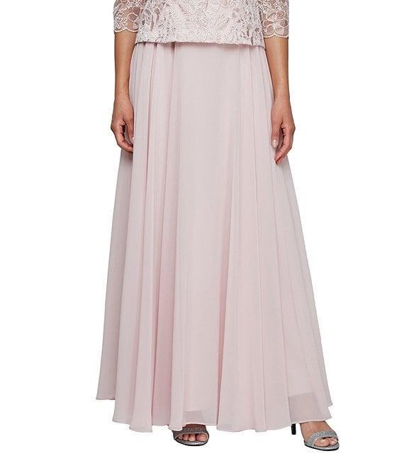 Alex Evenings Long Chiffon A Line Full Skirt Product Image