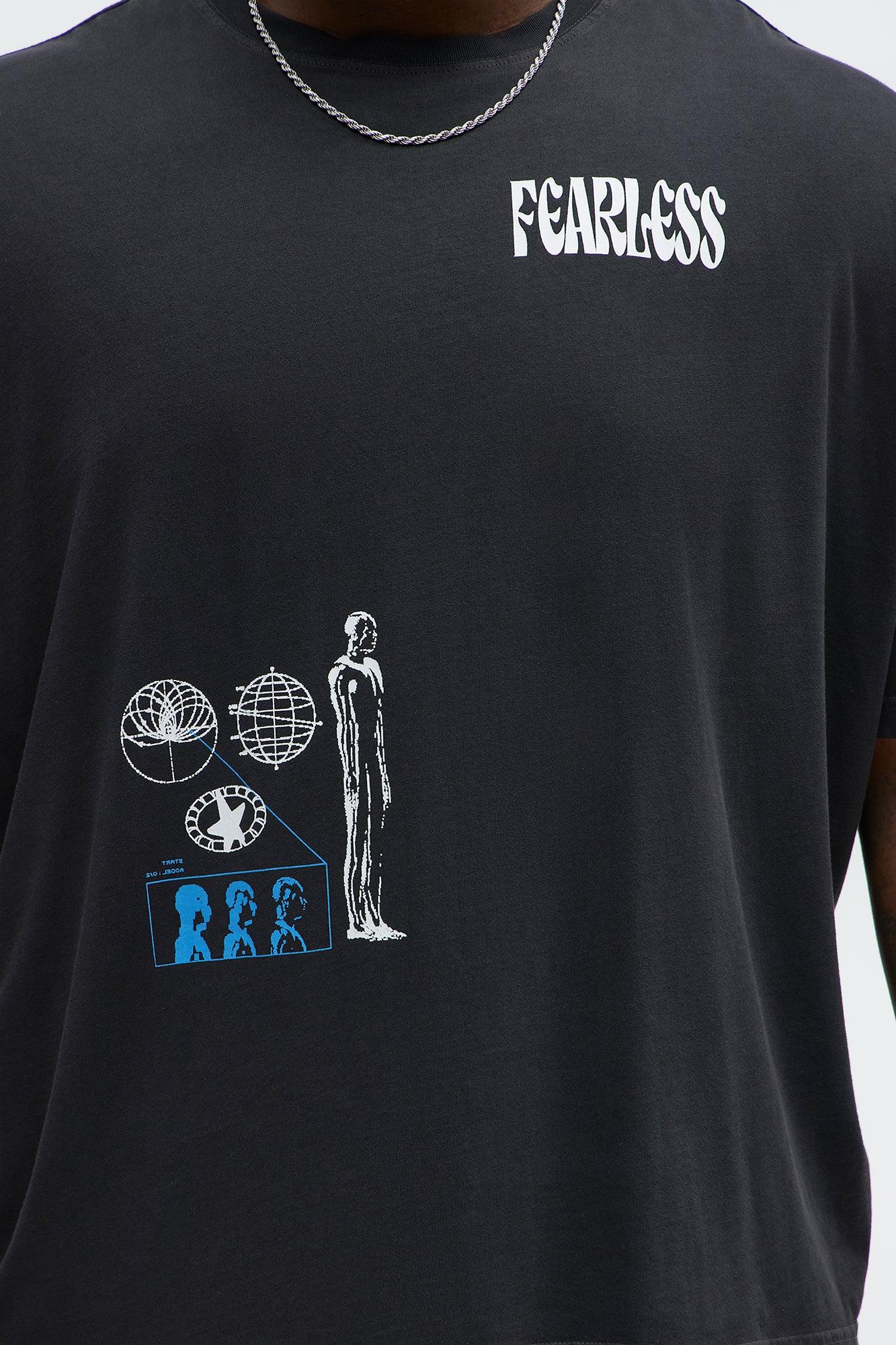 Fearless Oversized Short Sleeve Tee - Black Product Image