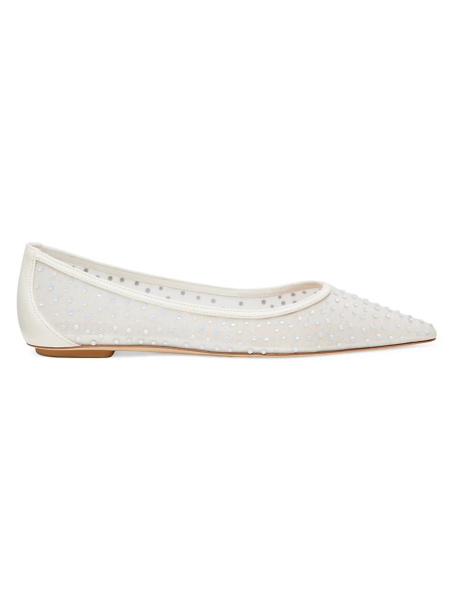 Womens Emilia Mesh & Leather Flats Product Image