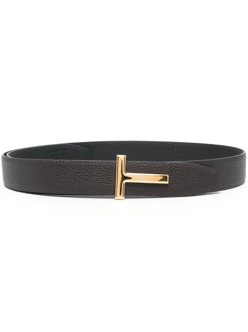 TOM FORD Brown Leather Belt Product Image