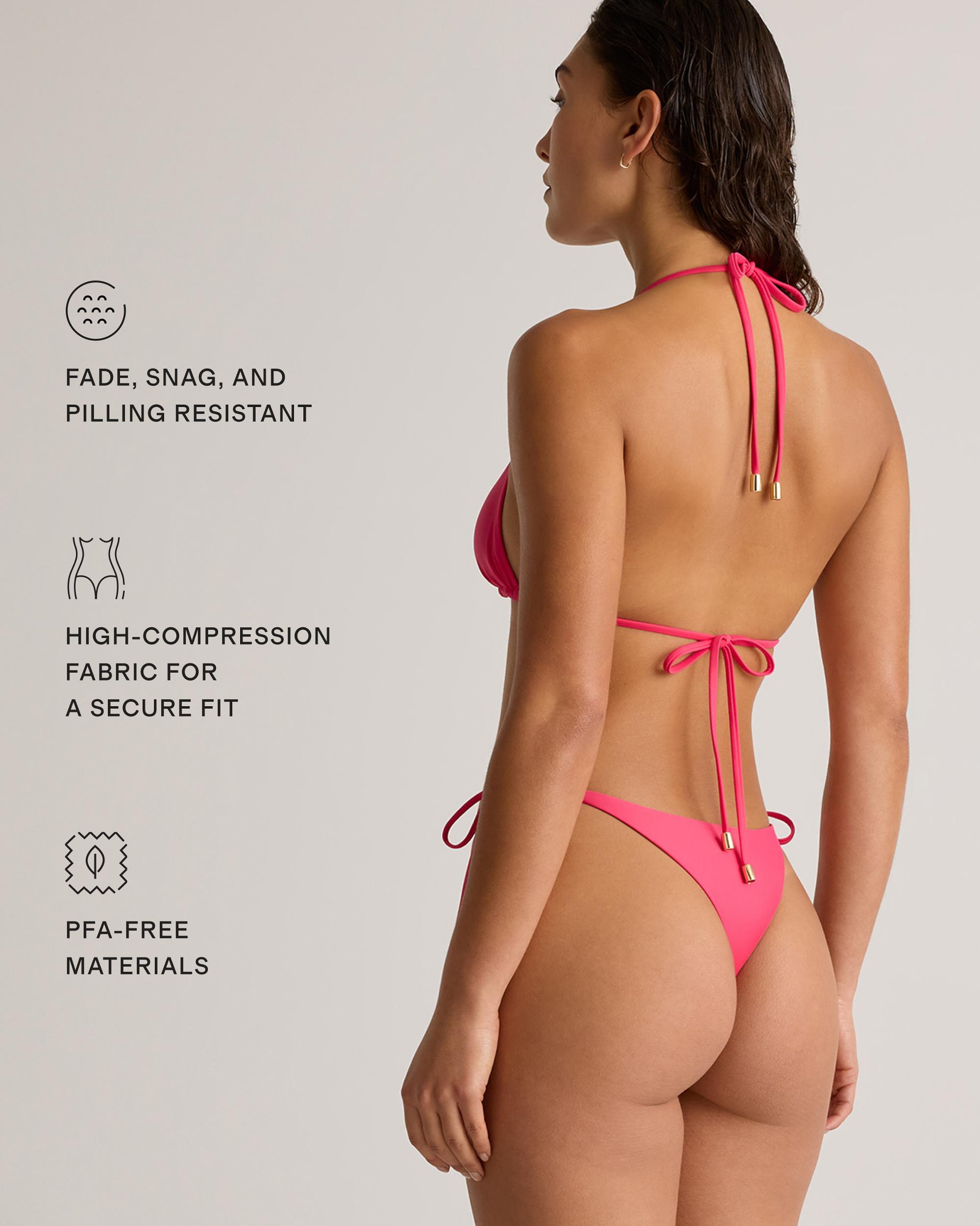 Quince | Women's Italian Adjustable Side-Tie Bikini Bottom 78% Recycled Polyamide, 22% Spandex Product Image