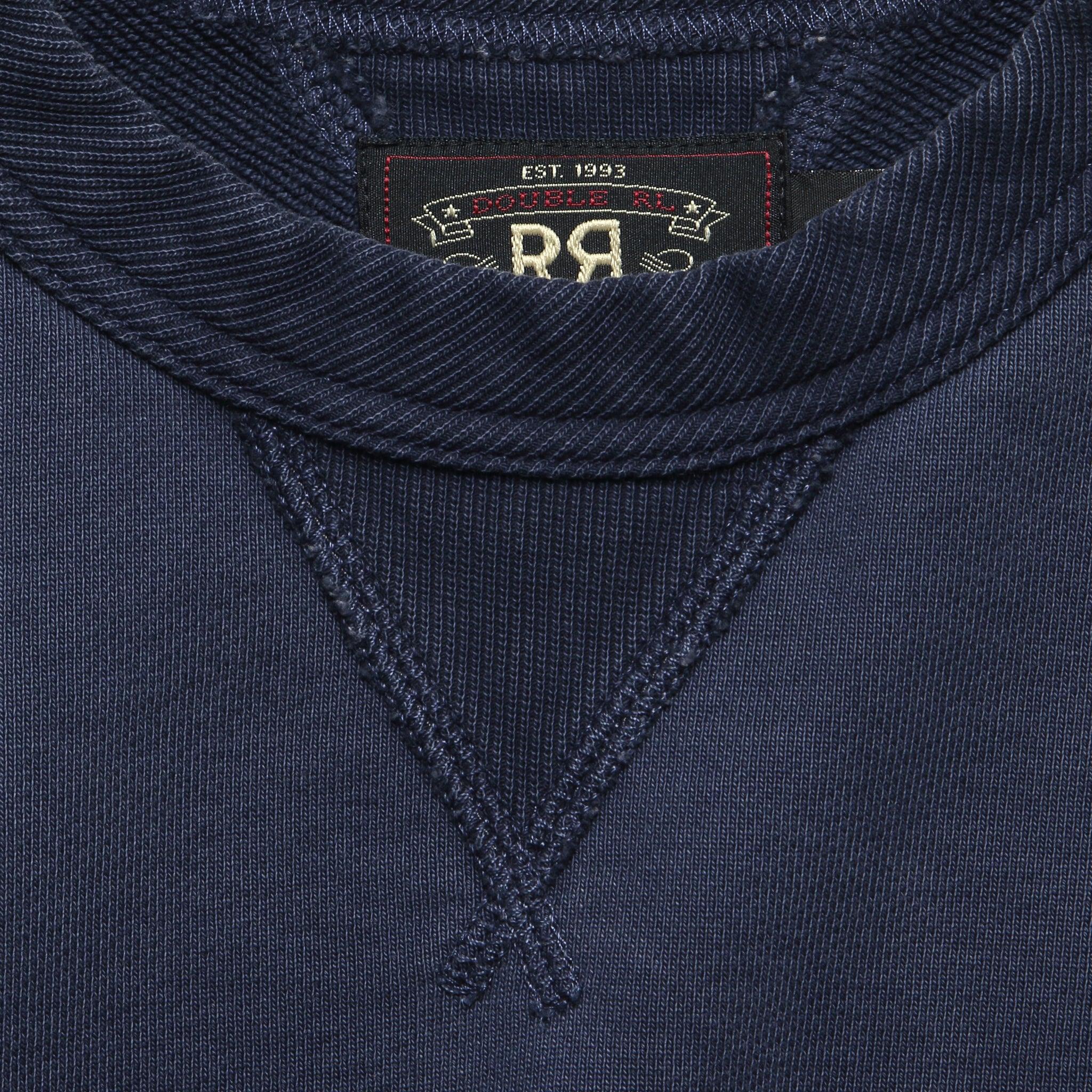 French Terry Raglan Crew - Navy Product Image