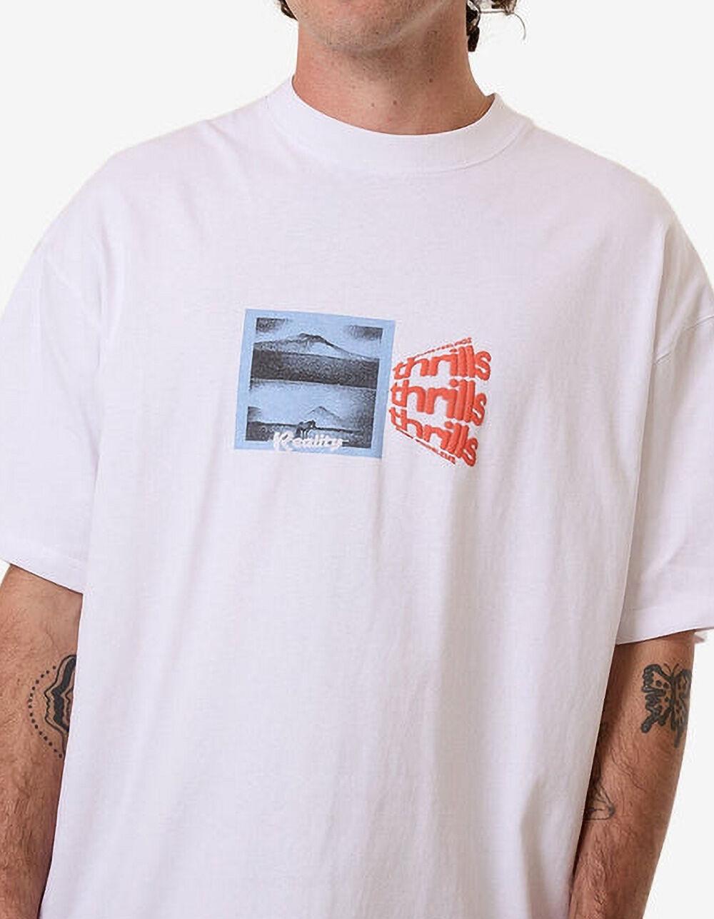THRILLS Dream Reality Mens Boxy Oversized Tee - WHITE Product Image