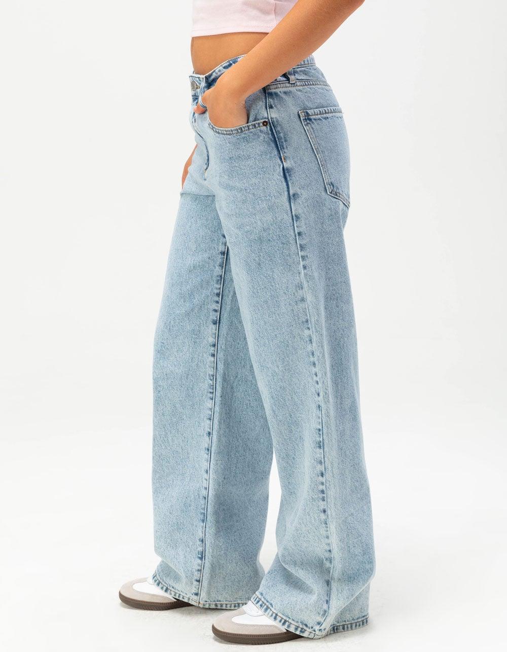 RSQ Womens High Rise Baggy Jeans - LIGHT VINTAGE Product Image