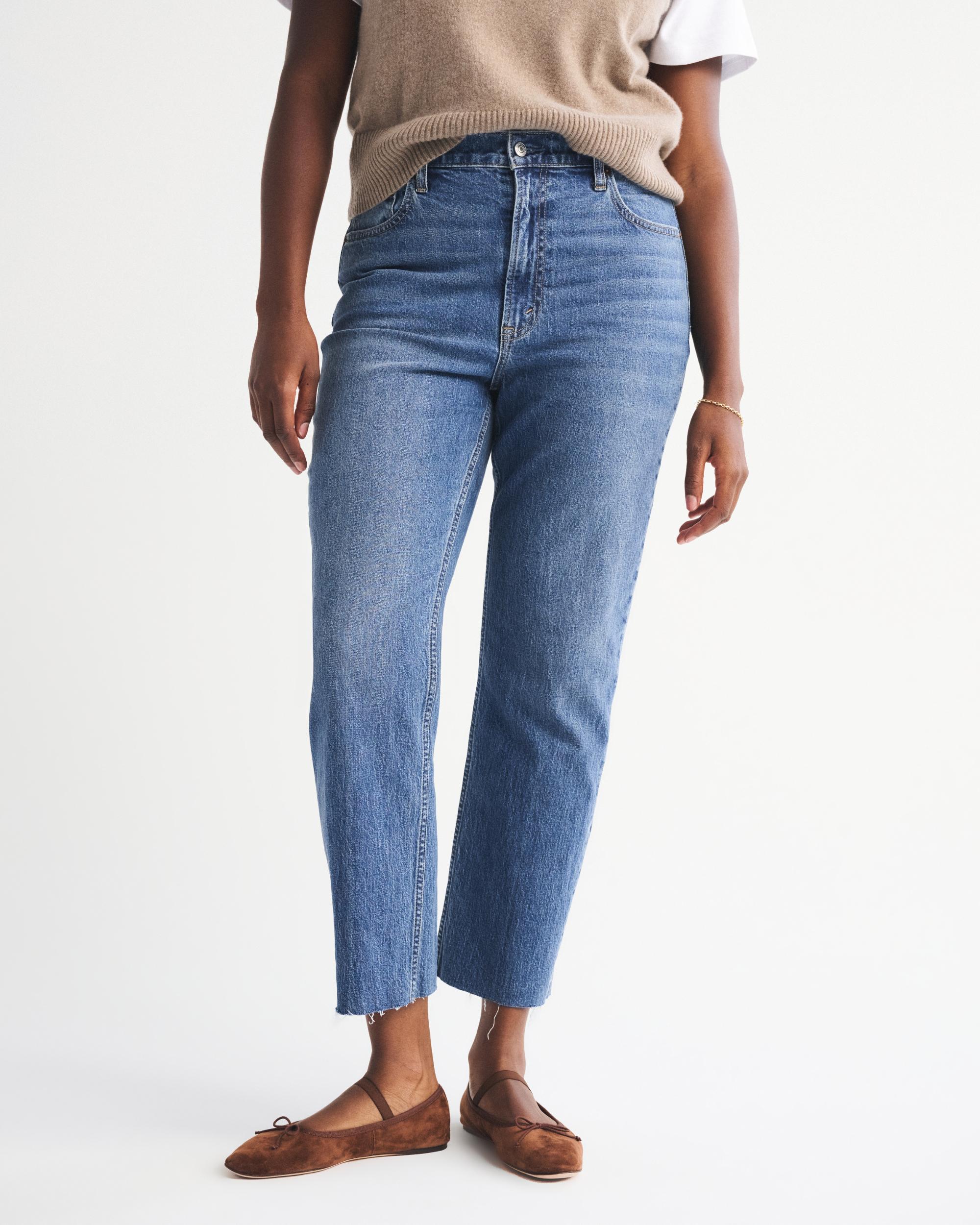 Ultra High Rise Ankle Straight Jean Product Image