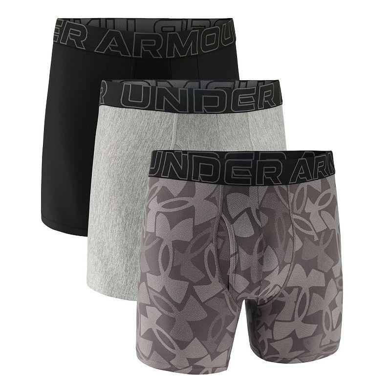 Men's Under Armour 3-pack Performance Tech Printed 6-in. Boxer Briefs,  Product Image