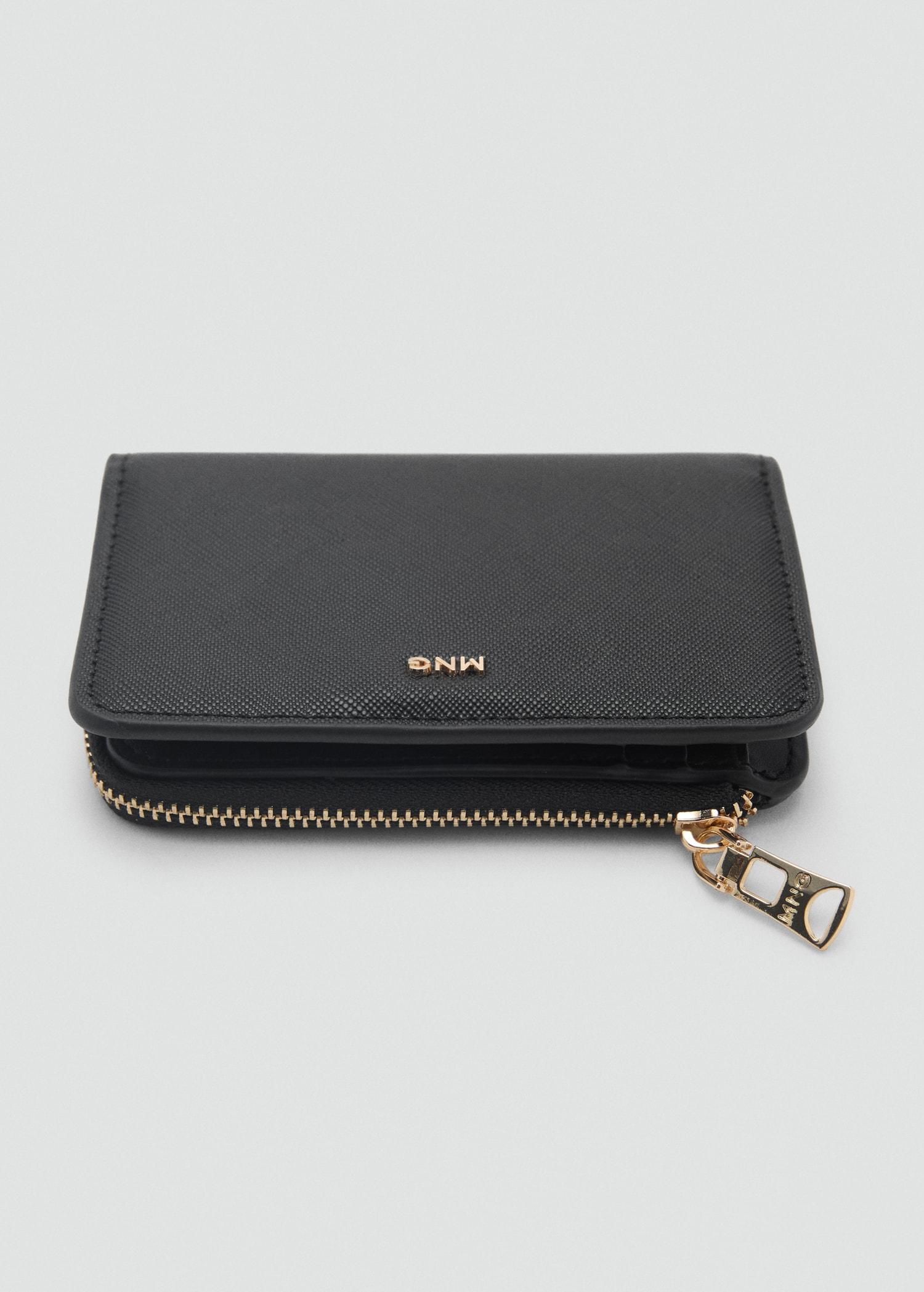 Leather-effect wallet - Women | MANGO USA Product Image