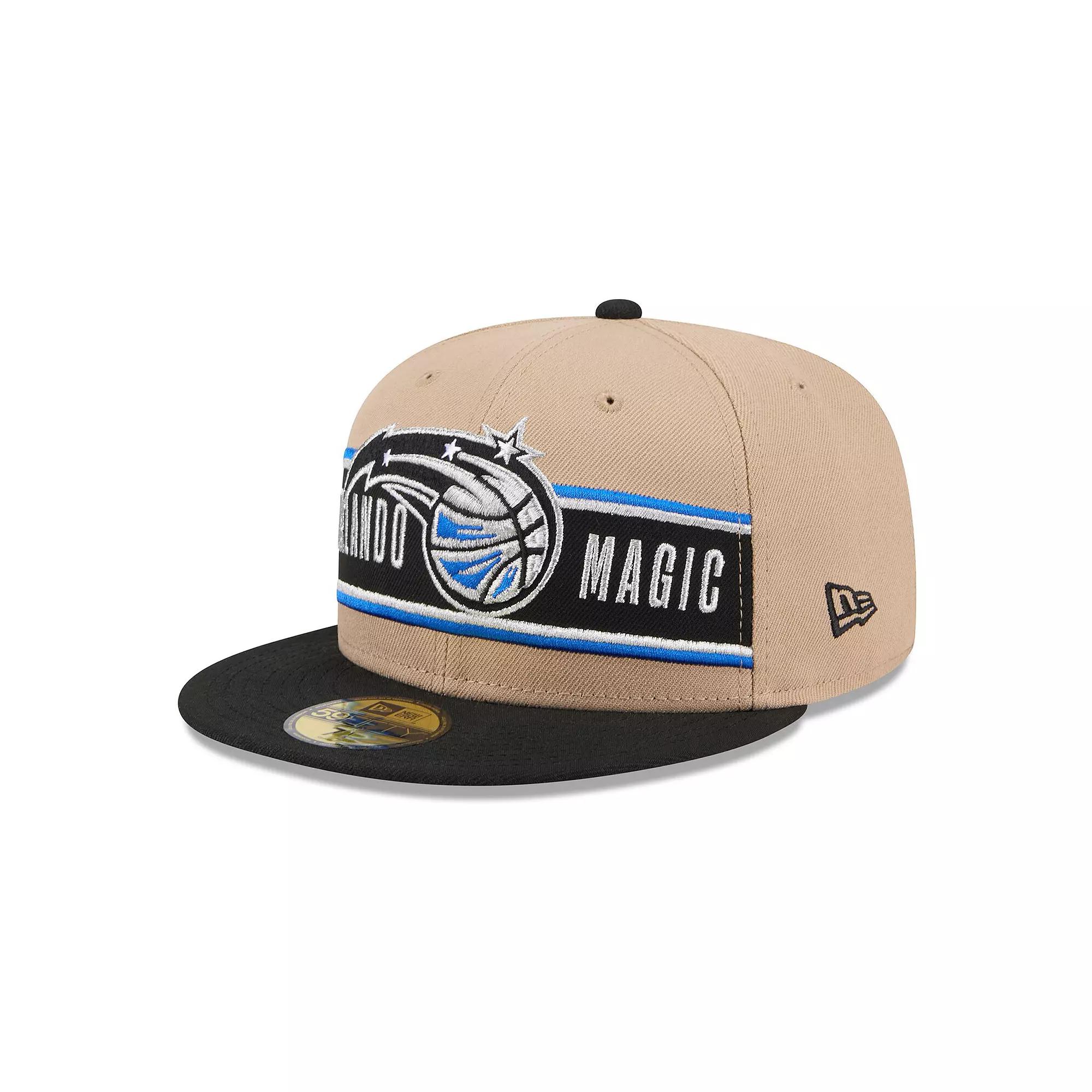 Men's New Era Tan/Black Orlando Magic 2024 NBA Draft 59FIFTY Fitted Hat, Size: 7 1/8, Mag Team Product Image