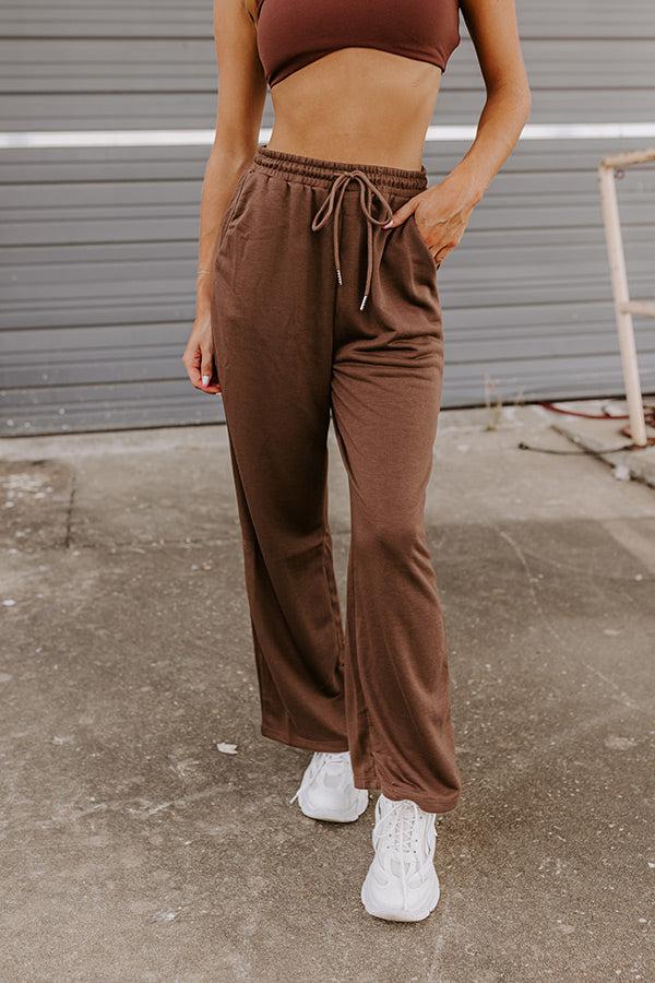 Coziest Place Pants In Chocolate Product Image