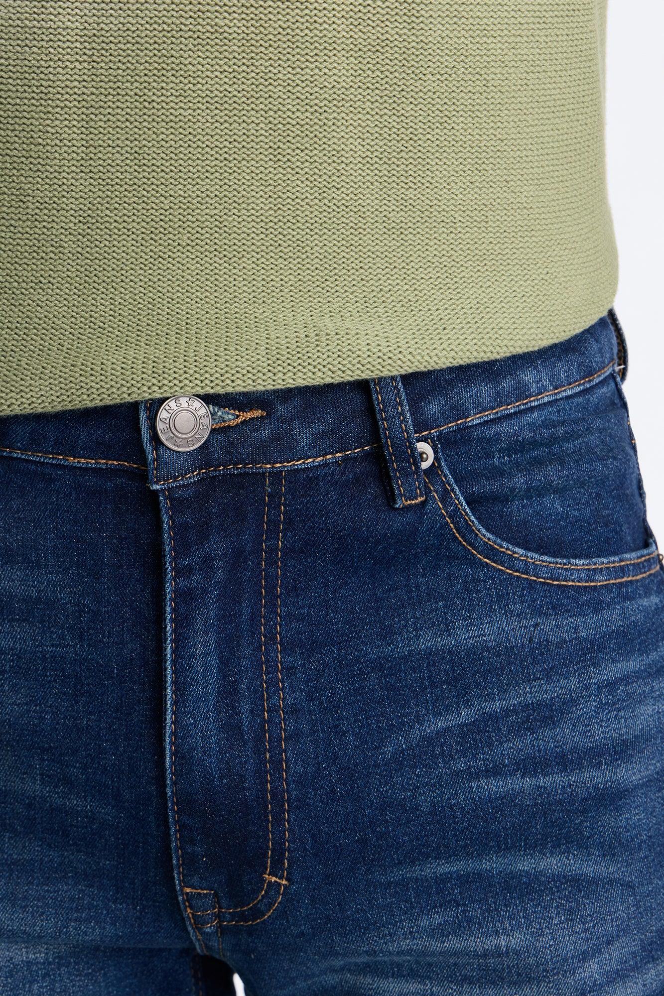 Essential Stacked Skinny Flare Stretch Jean - Dark Wash Male Product Image