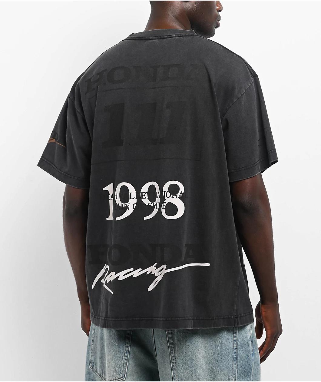 JT Racing x Honda Pump Washed Black T-Shirt Product Image