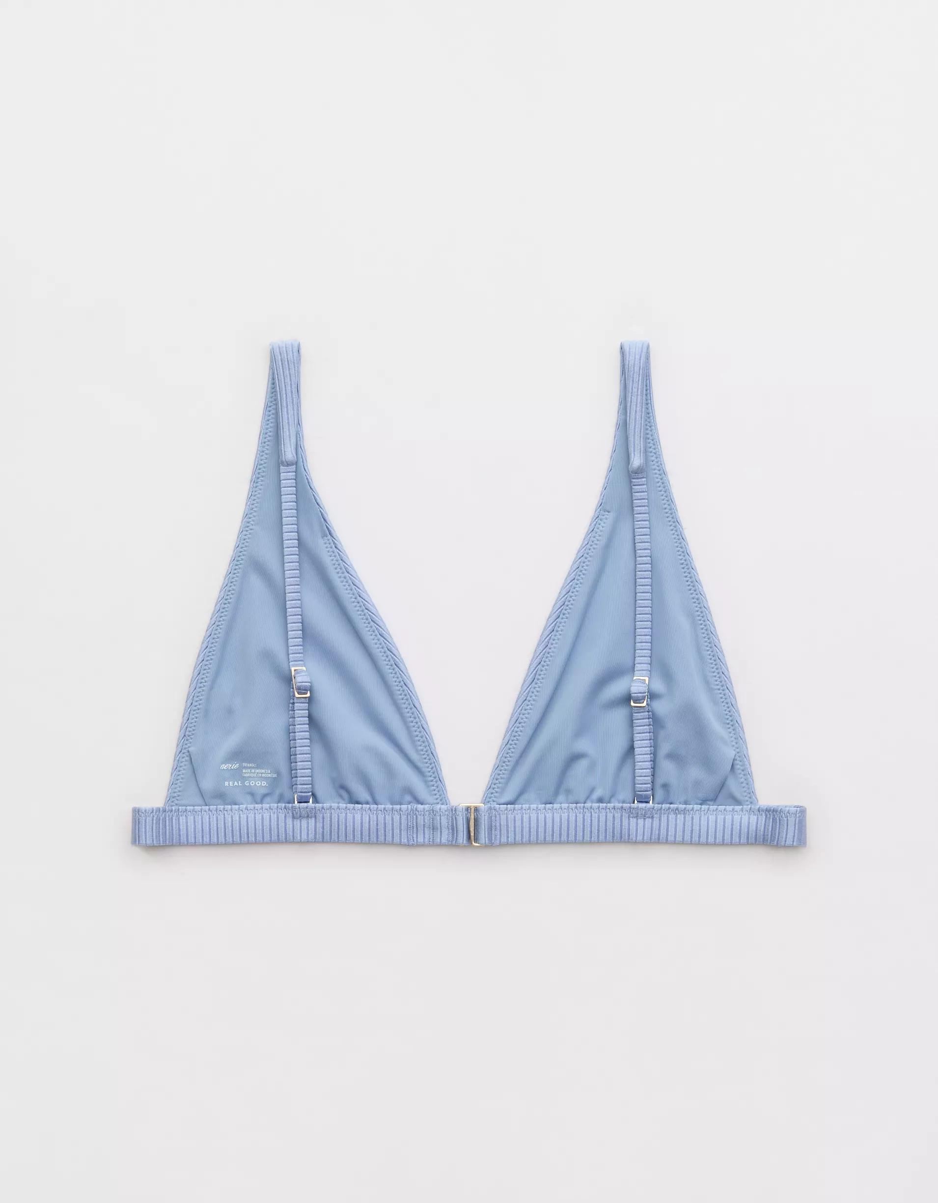 Aerie Shine Rib Plunge Bikini Top Product Image